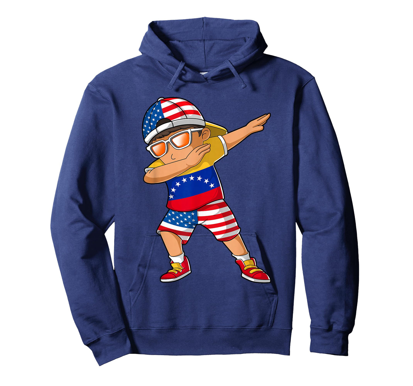 Half American Half Venezuelan Boy Kid Venezuela Flag T-Shirt