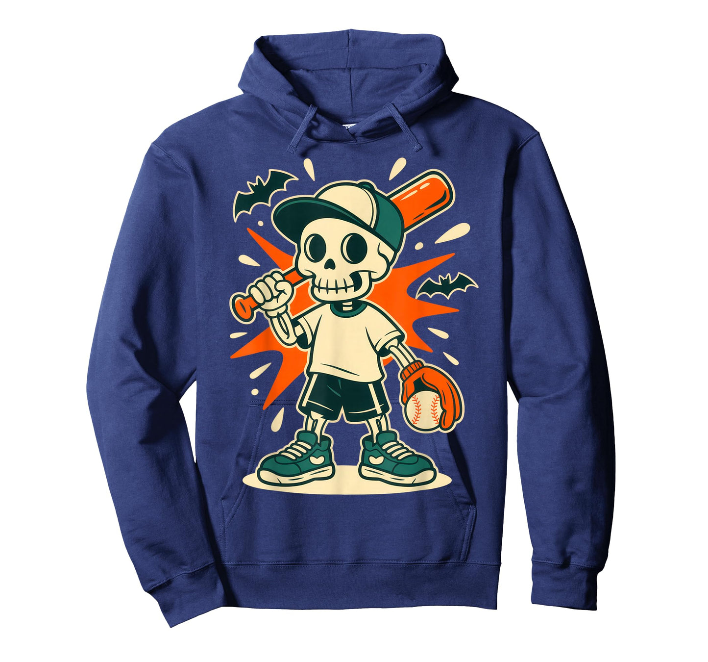 Skeleton Baseball Player for Sports Fans Halloween Humor T-Shirt