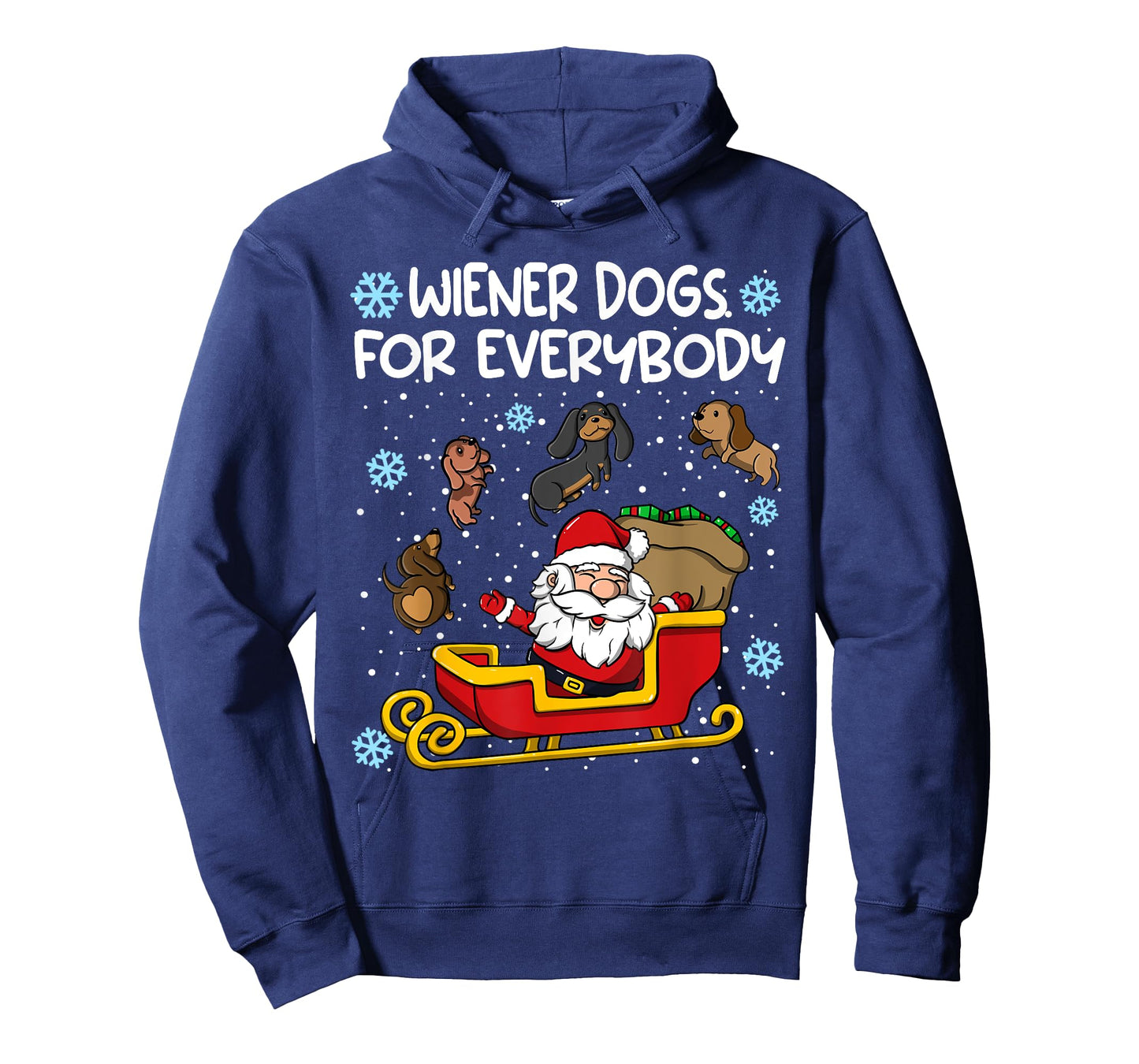 Wiener Dogs for Everybody Santa Funny Christmas Dachshund T-Shirt