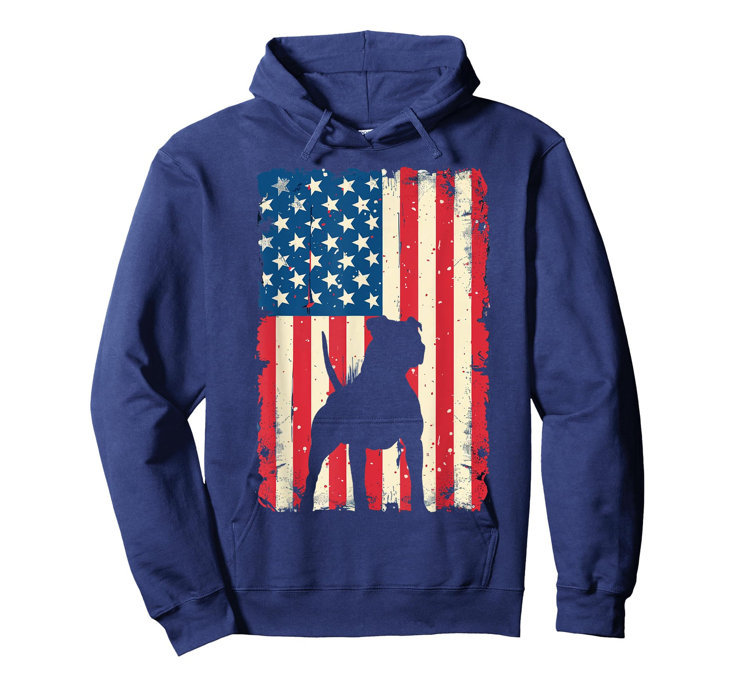 Patriotic Pitbull Dog Lover 4th of July USA American Flag T-Shirt for Men Women Kids