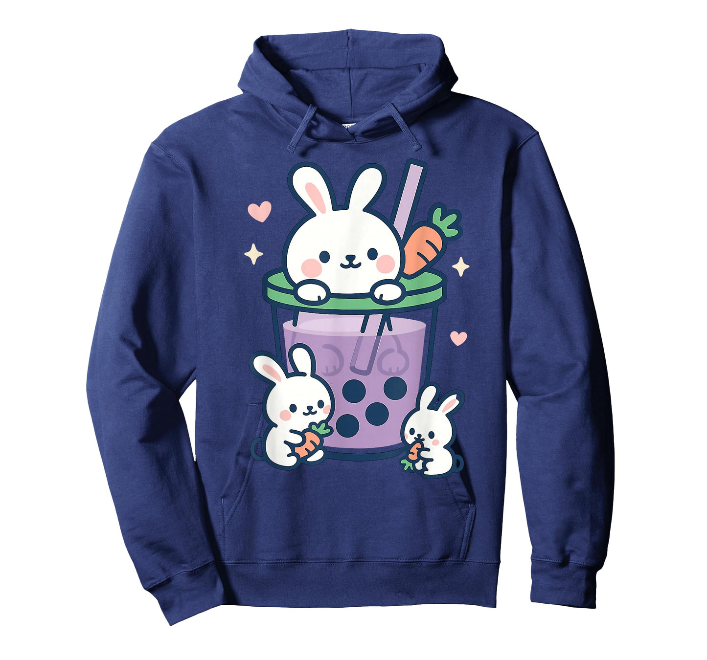 Kawaii Bubble Tea Cute Rabbit Bunny Family Bunnies T-Shirt