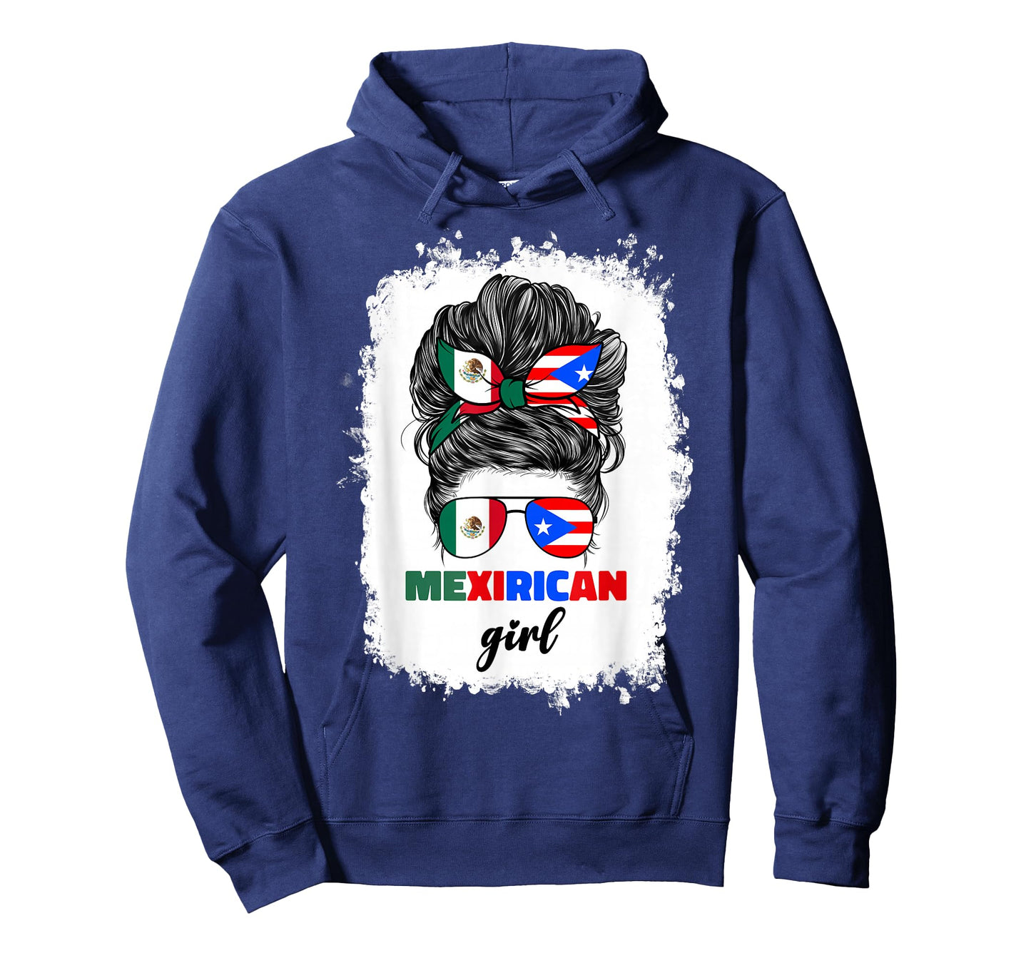 Mexirican Girl Mix Half Mexican And Puerto Rican Rico Flag T-Shirt
