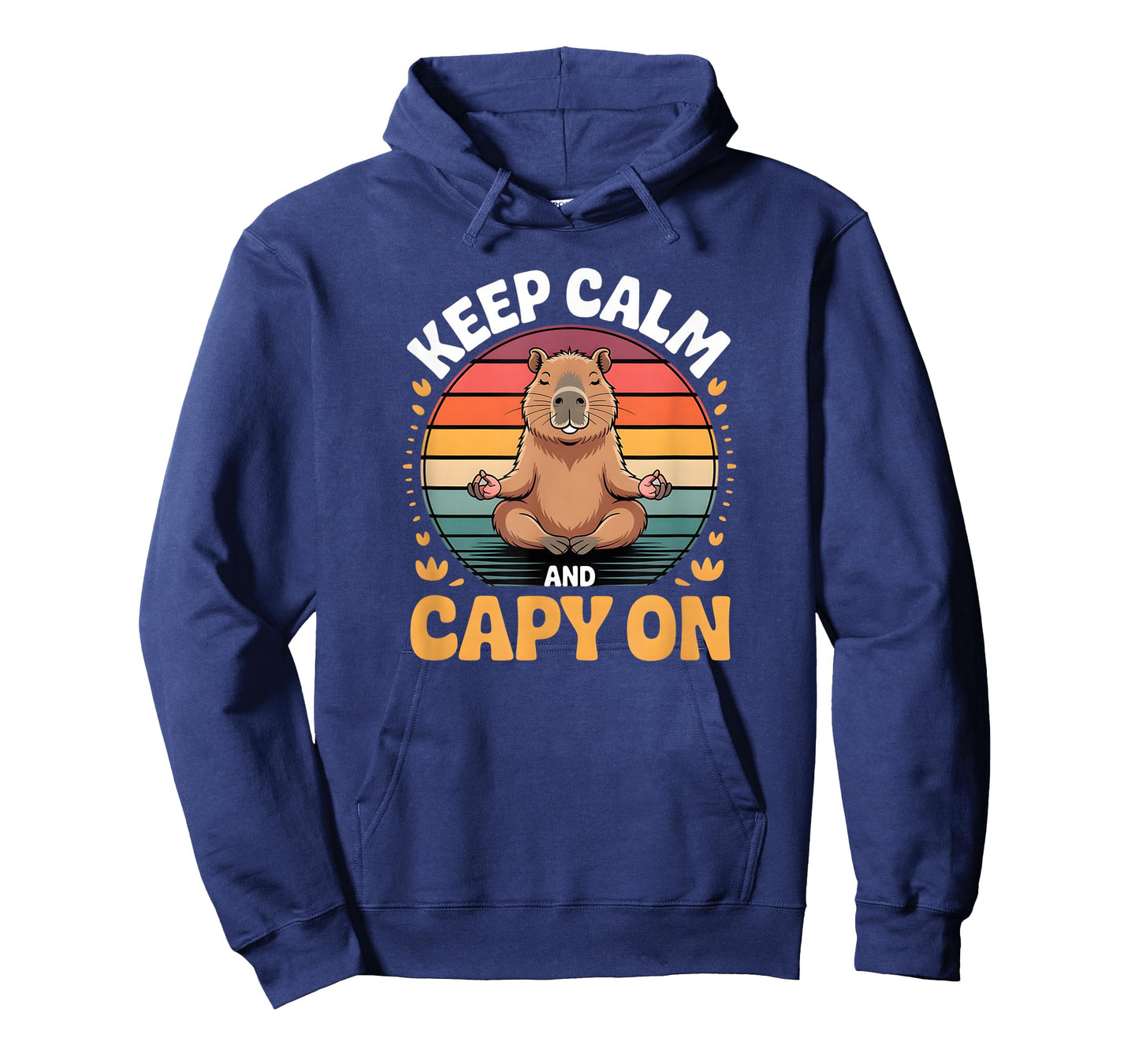 Vintage Capybara Clothing - Keep Calm and Capy On T-Shirt