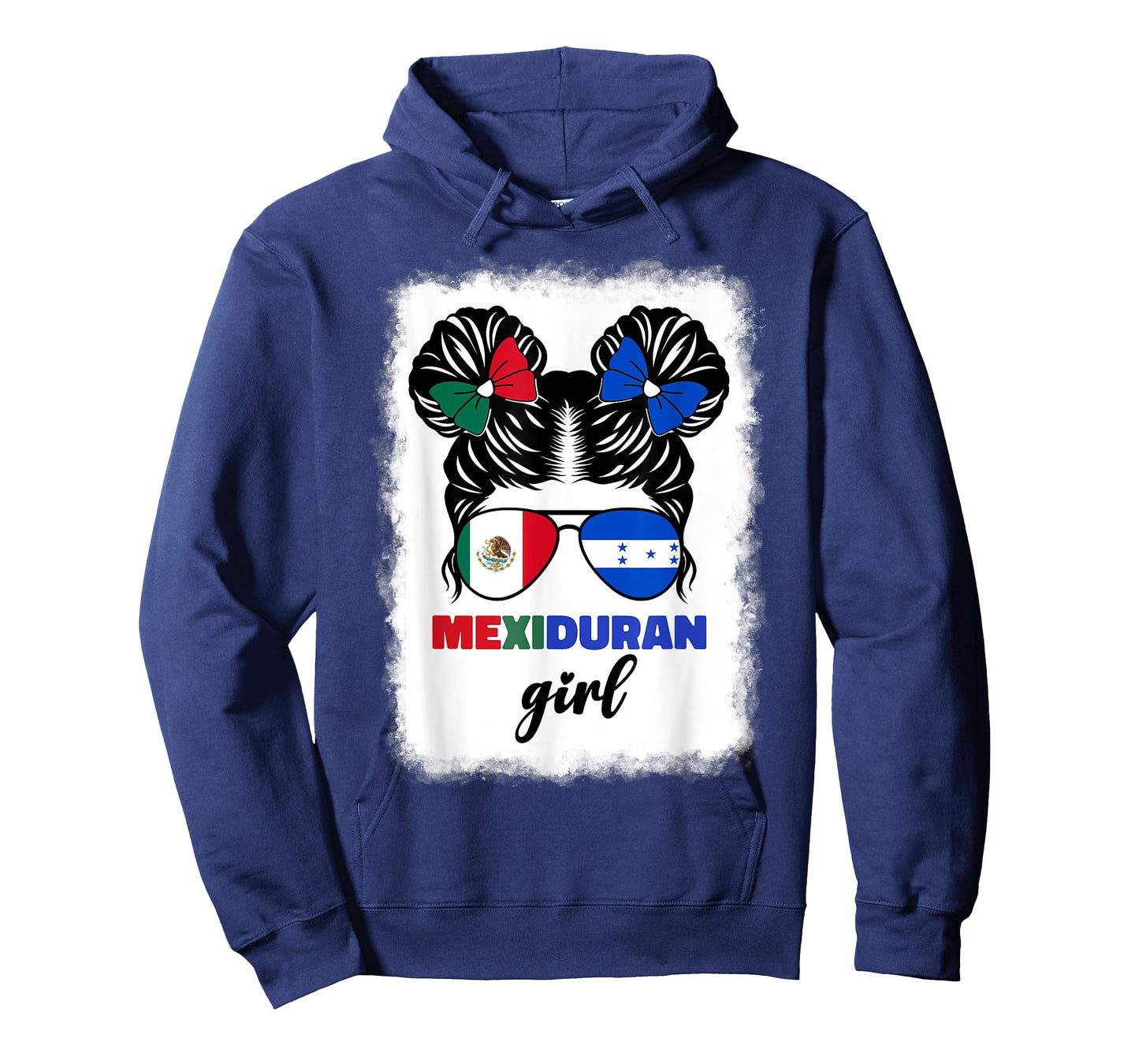 Half Mexican And Honduran Mexico Honduras Flag Girl Kids T-Shirt