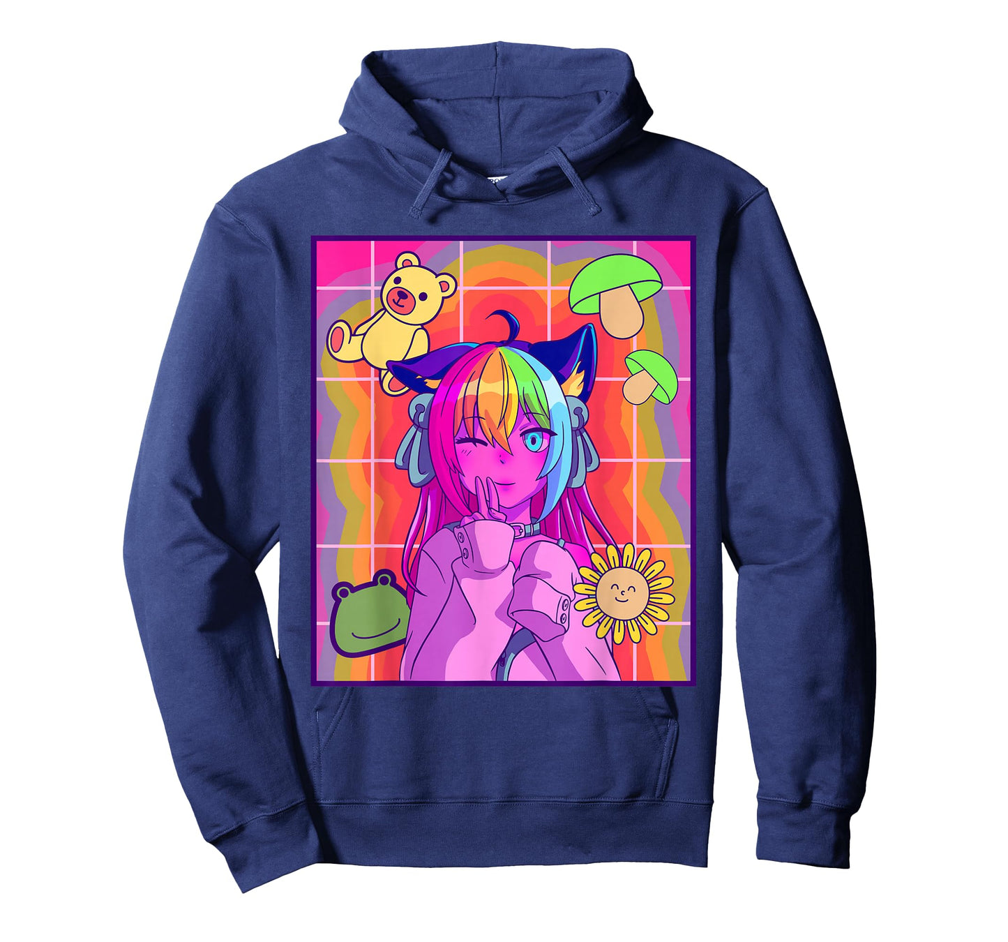 Kidcore Aesthetic Kawaii Anime Girl Old Indie 80s 90s Retro T-Shirt