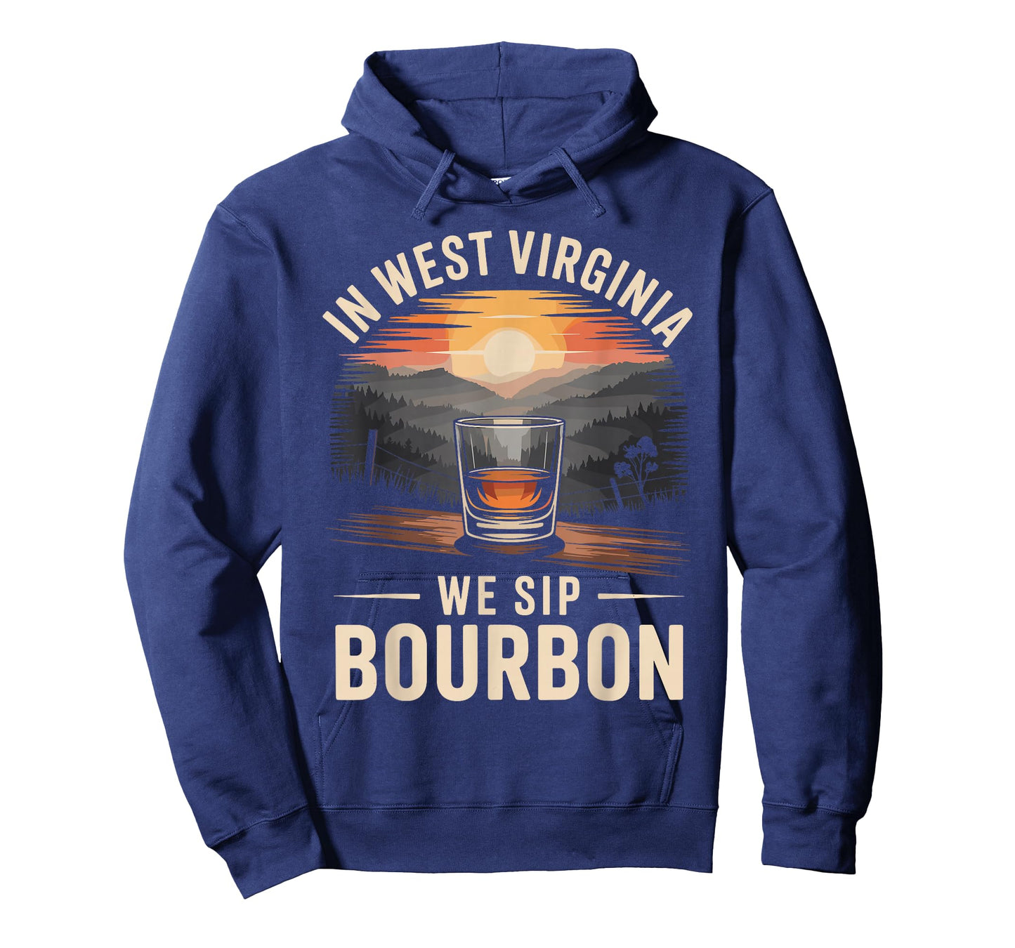 in Virginia We Sip Bourbon Retro Whiskey T-Shirt