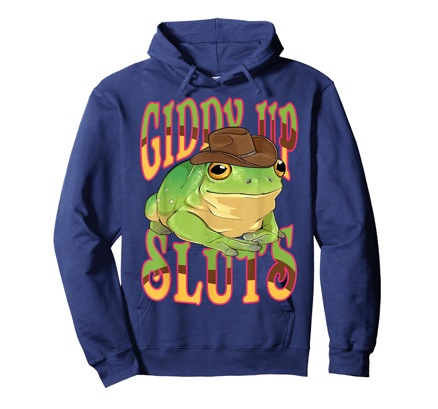 Giddy Up Sluts Funny Western Ranch Cowgirl Rodeo Frog T-Shirt