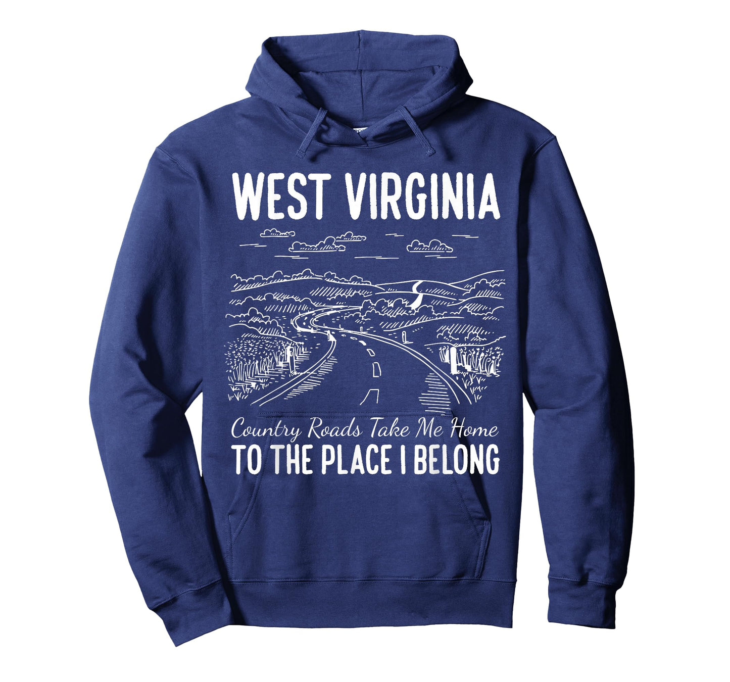 West Virginia Style Heaven West Virginia Mountains Home T-Shirt
