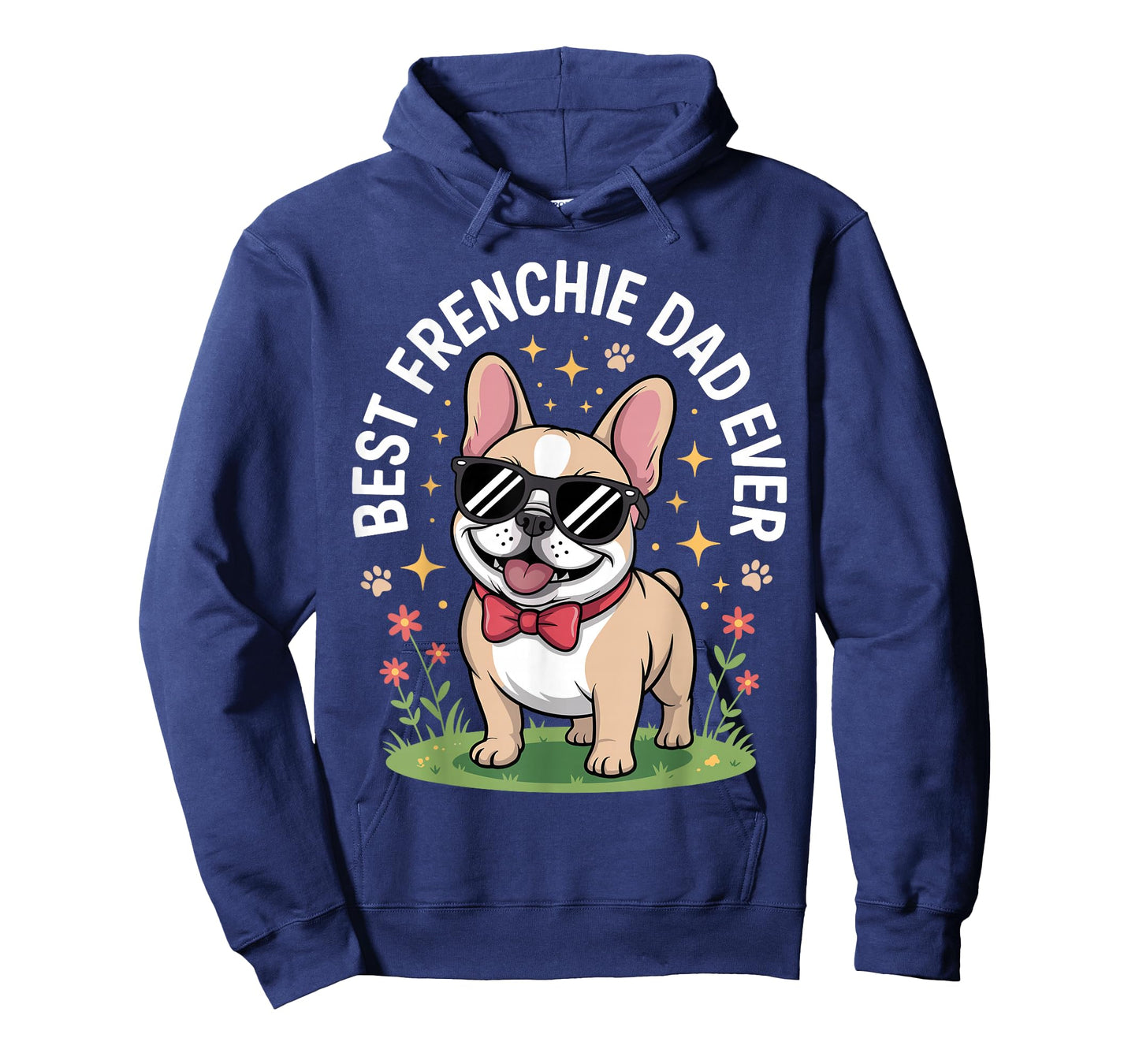 Funny French Bulldog Art for Men Dad Father Frenchie Bulldog T-Shirt