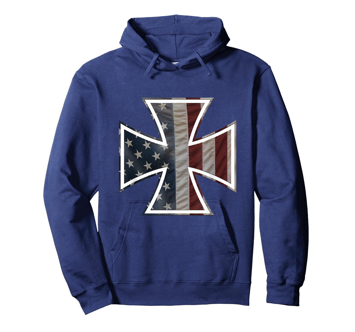 Iron Cross with American Flag T-Shirt