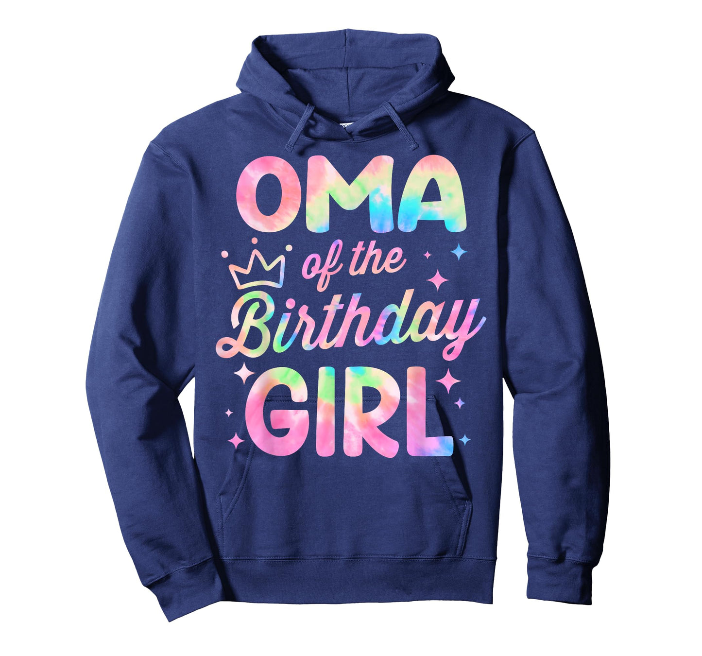 Oma Of The Birthday Girl Tie Dye Bday Party T-Shirt