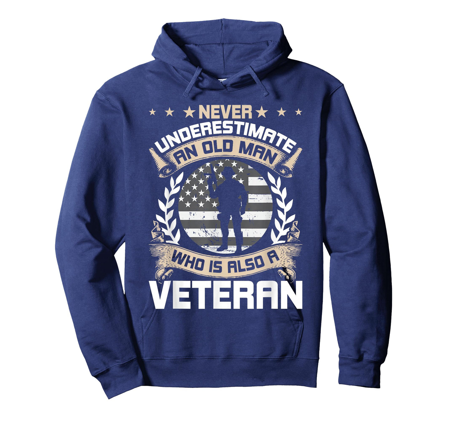 Never Underestimate an Old Man Who Is Also A Veteran T-Shirt
