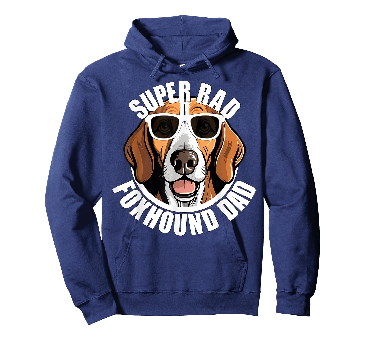 American Foxhound Dad Cute Dog in Sunglasses Funny Super Rad T-Shirt for Men