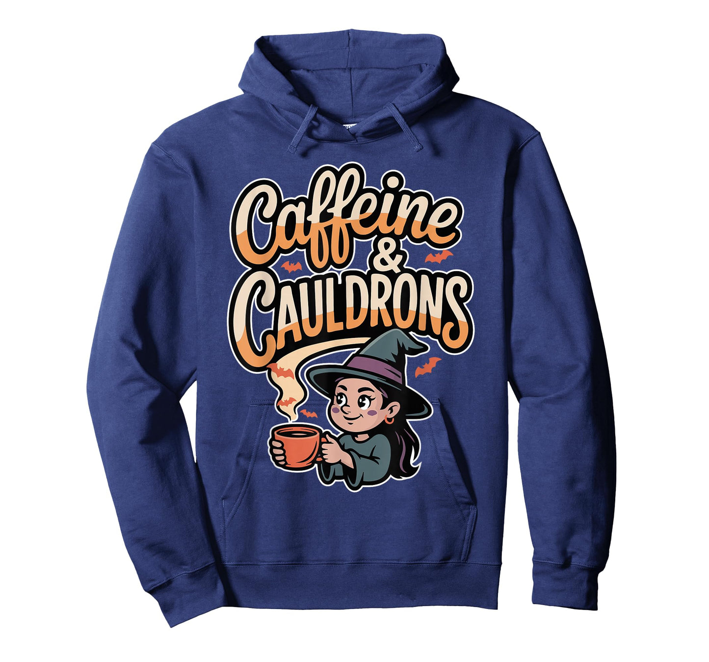 Caffeine and Cauldrons Cute Witch Coffee Halloween Girls T-Shirt
