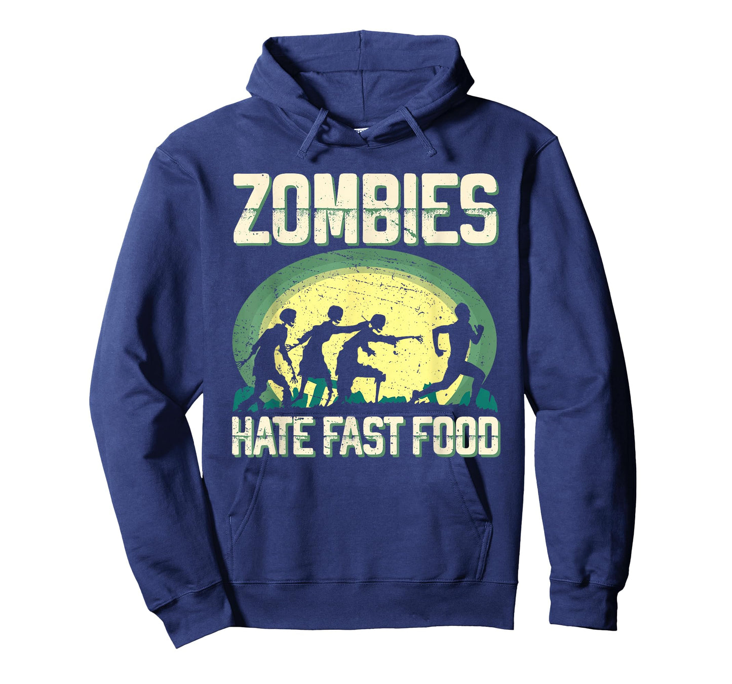 Zombie Hate Fast Food Runner Marathon Apparel T-Shirt
