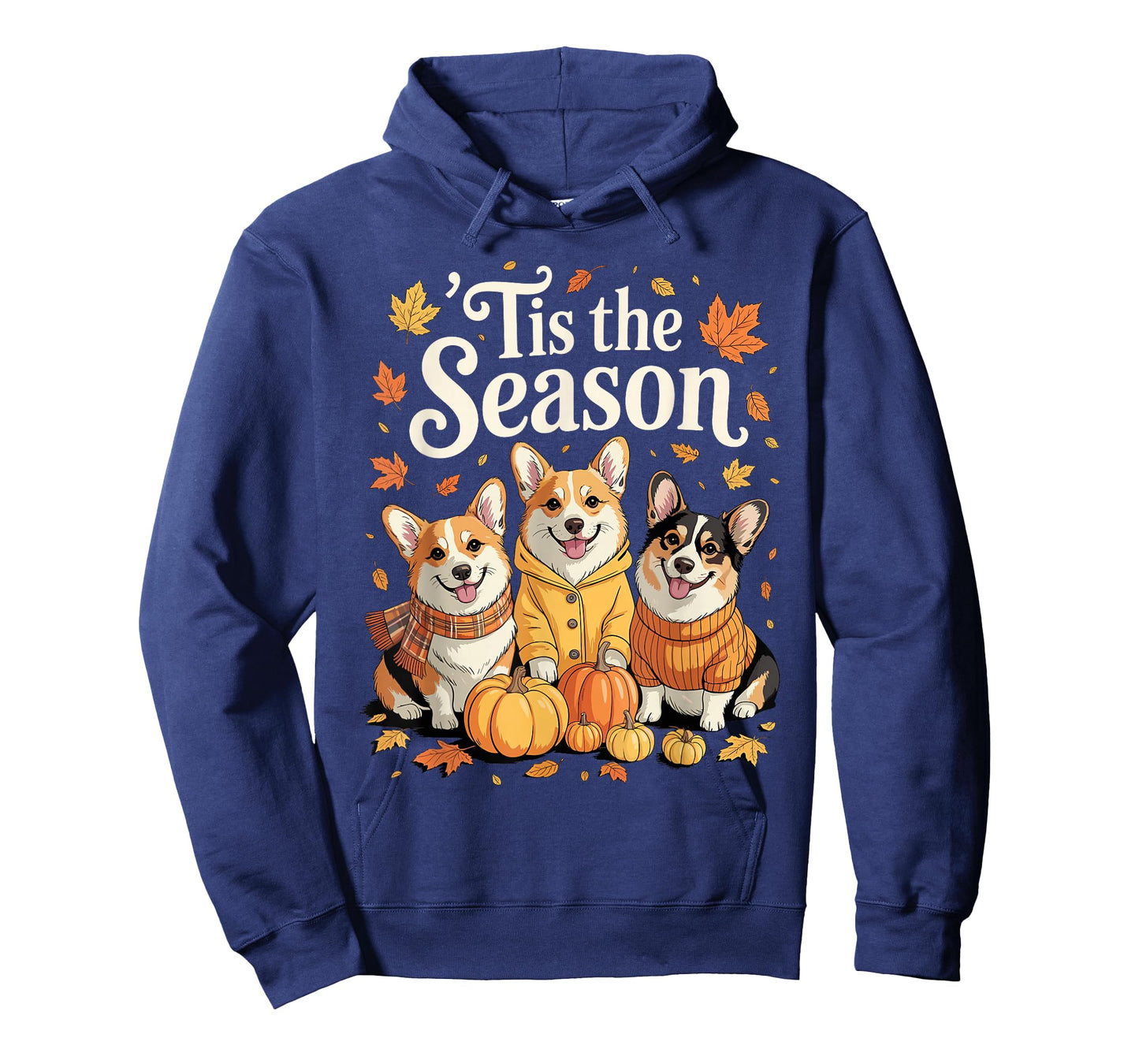 Tis The Season Corgi Fall Autumn Pumpkin Dog T-Shirt