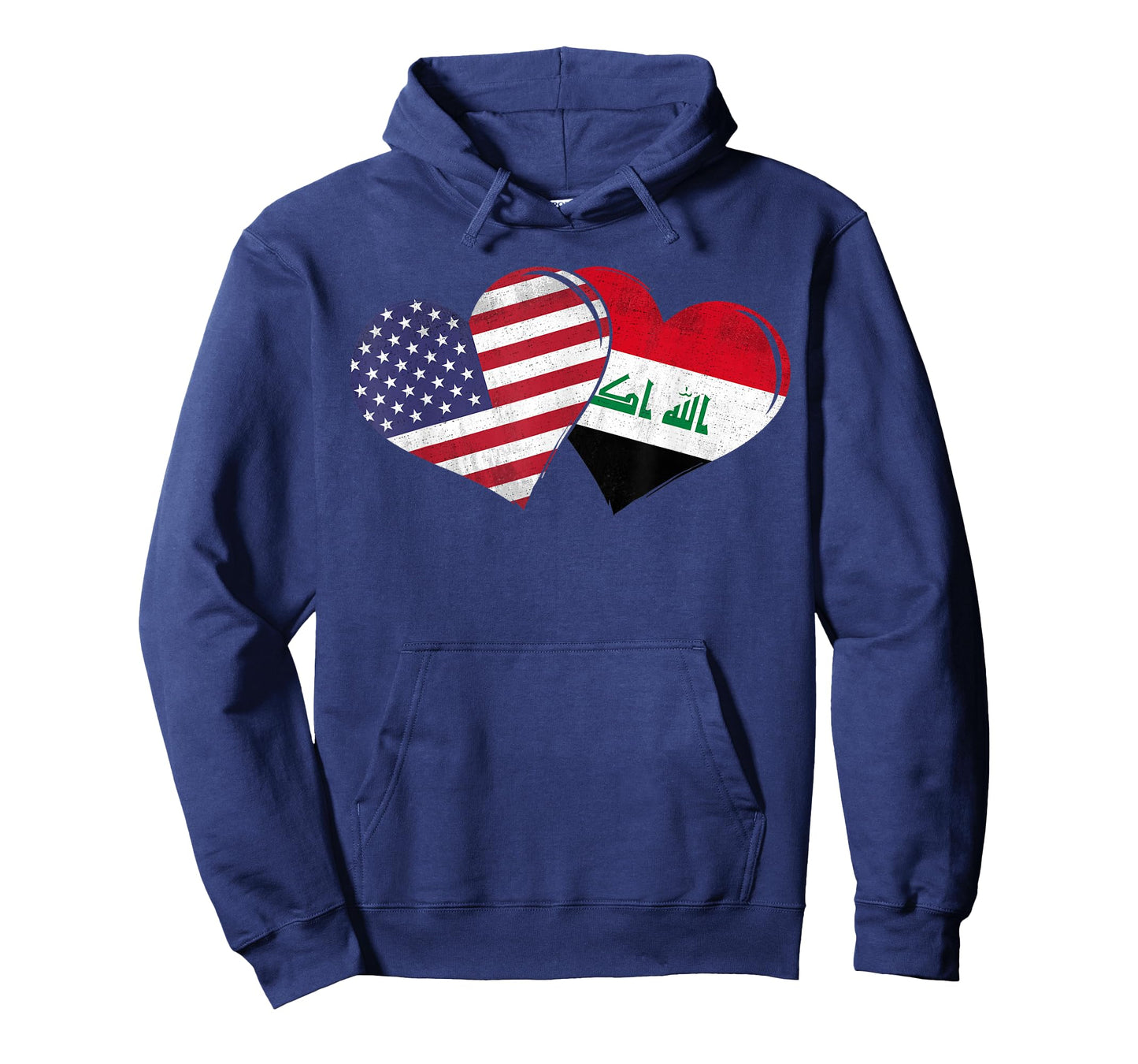 Vintage Iraq - American Flag Heart For Iraqi T-Shirt