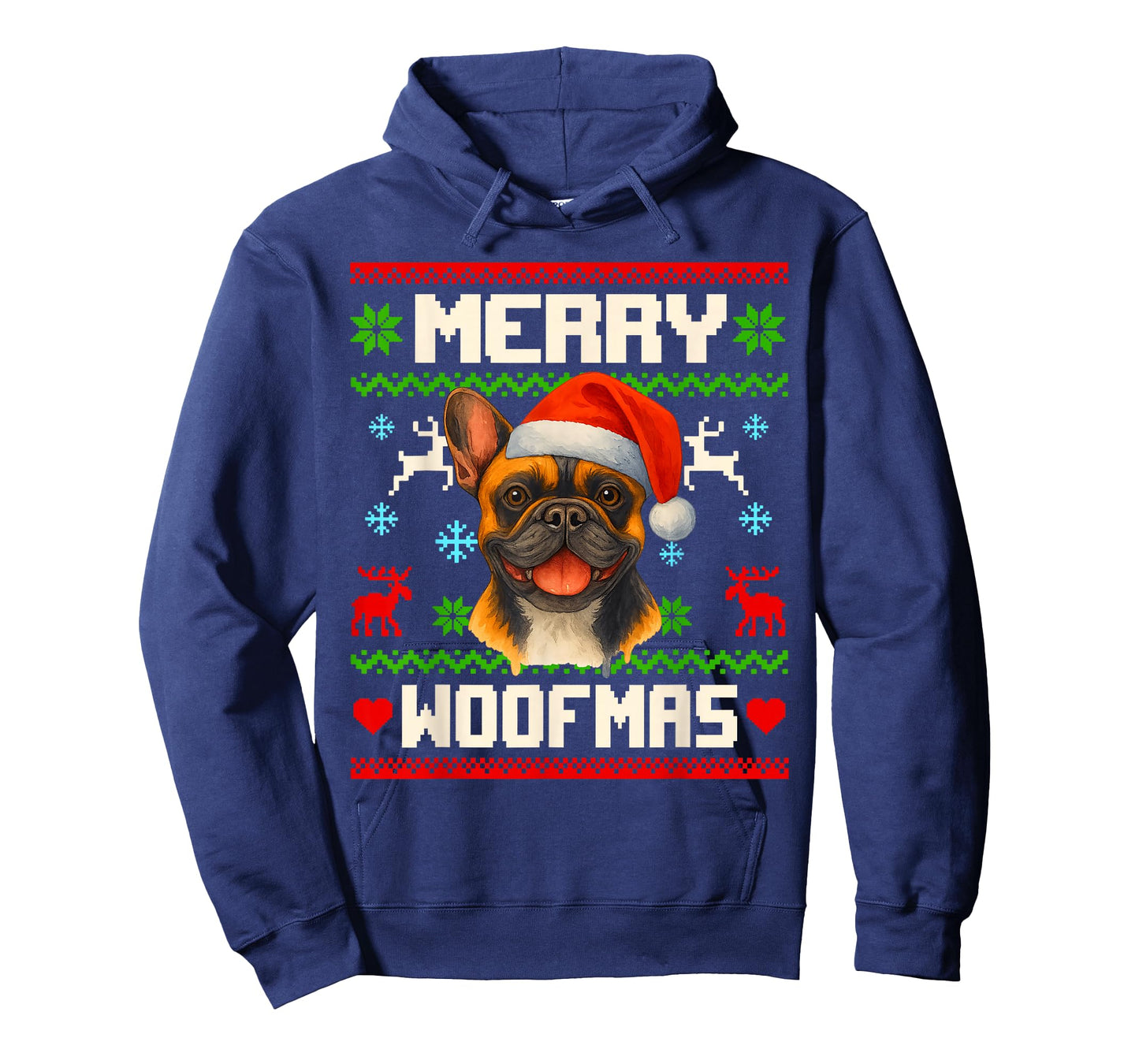 French Bulldog Dog Christmas Ugly Sweater Pet Dog Lover Xmas T-Shirt