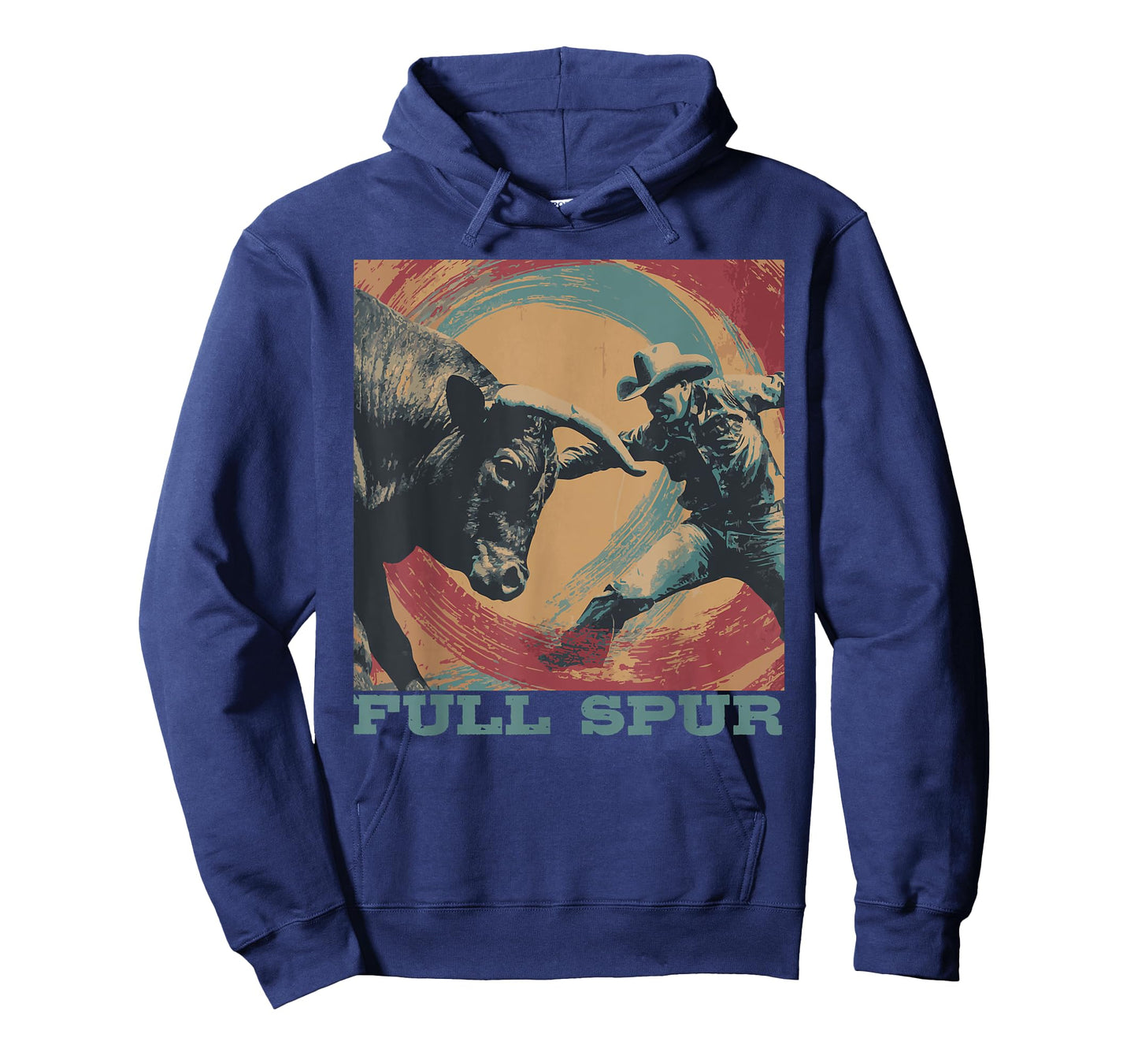 Full Spur Rodeo Bull Rider Calf Roper Barrel Racer Cowboy T-Shirt