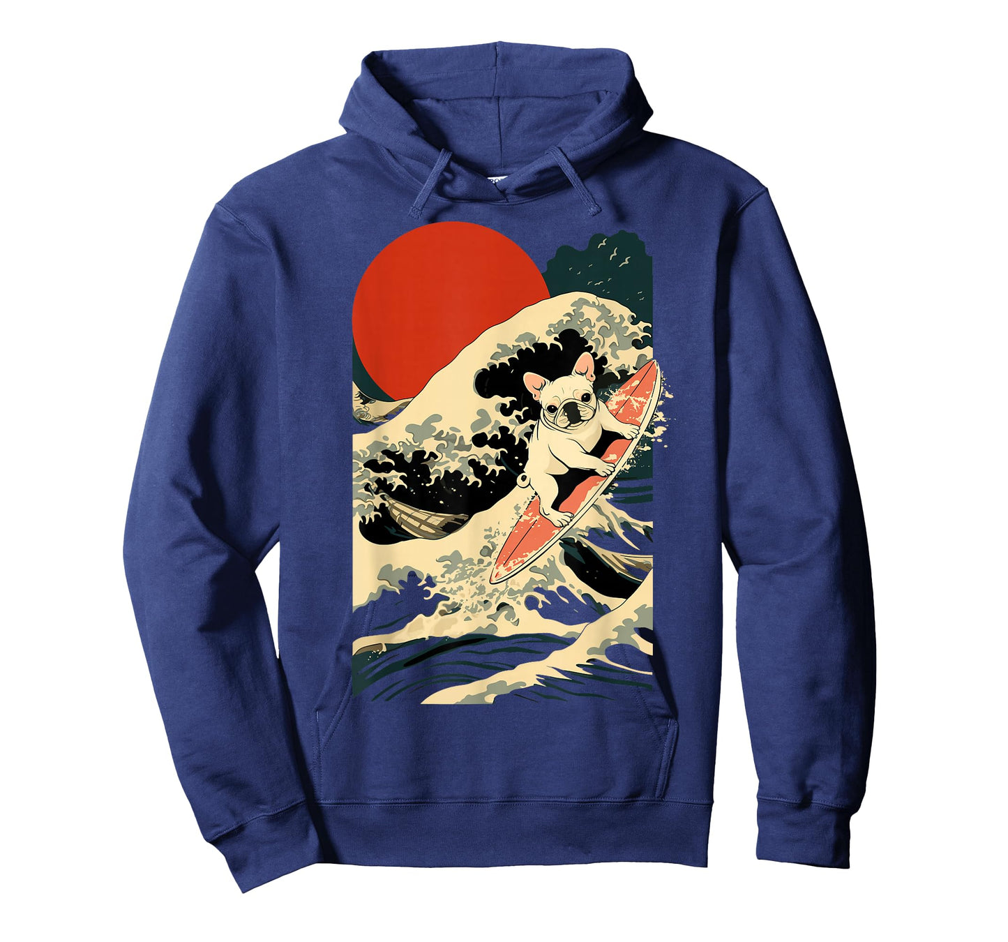 French Bulldog Surfing Japanese T-Shirt
