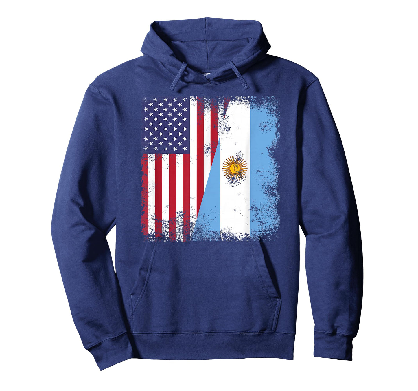 Half Argentinian Flag | Vintage Argentina USA Gift T-Shirt