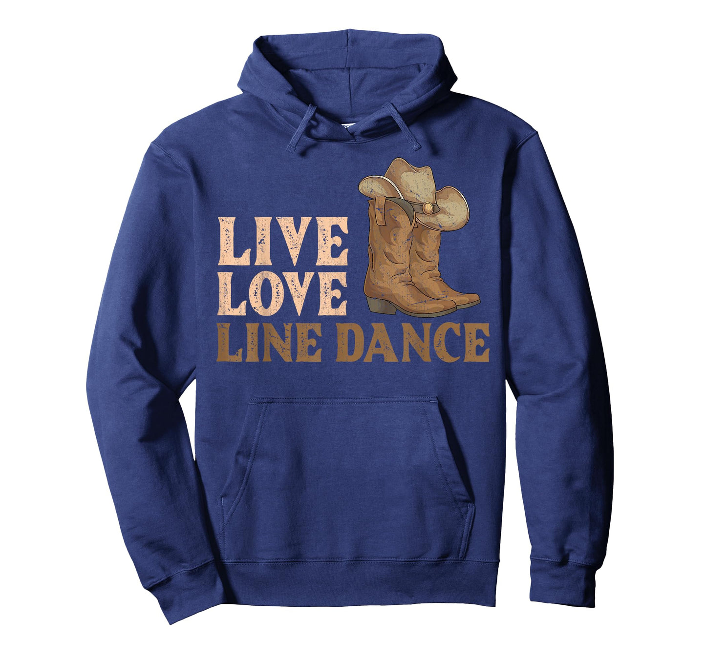 Cowboy Boots Line Dancing Country Hat Live Love Line Dance T-Shirt