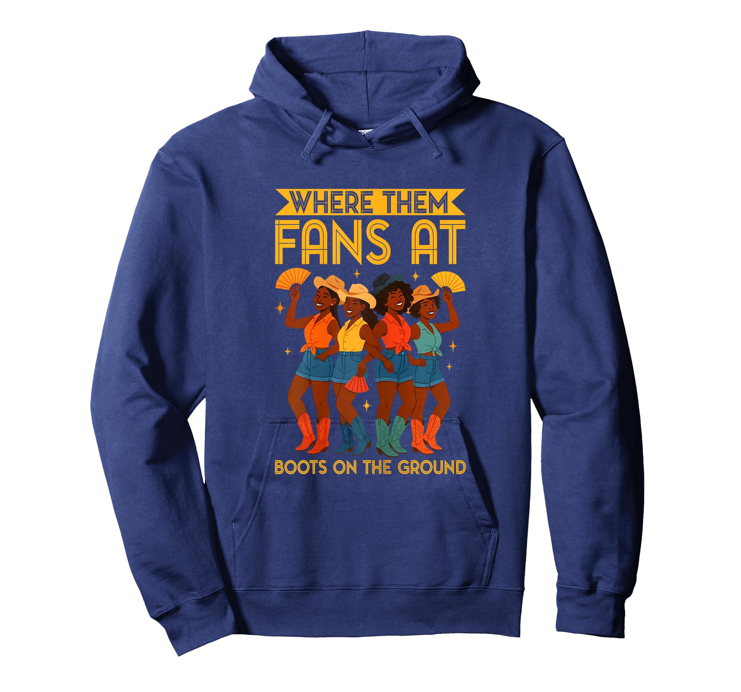 Where Them Fans At - Boots On The Ground Linedance Lovers T-Shirt