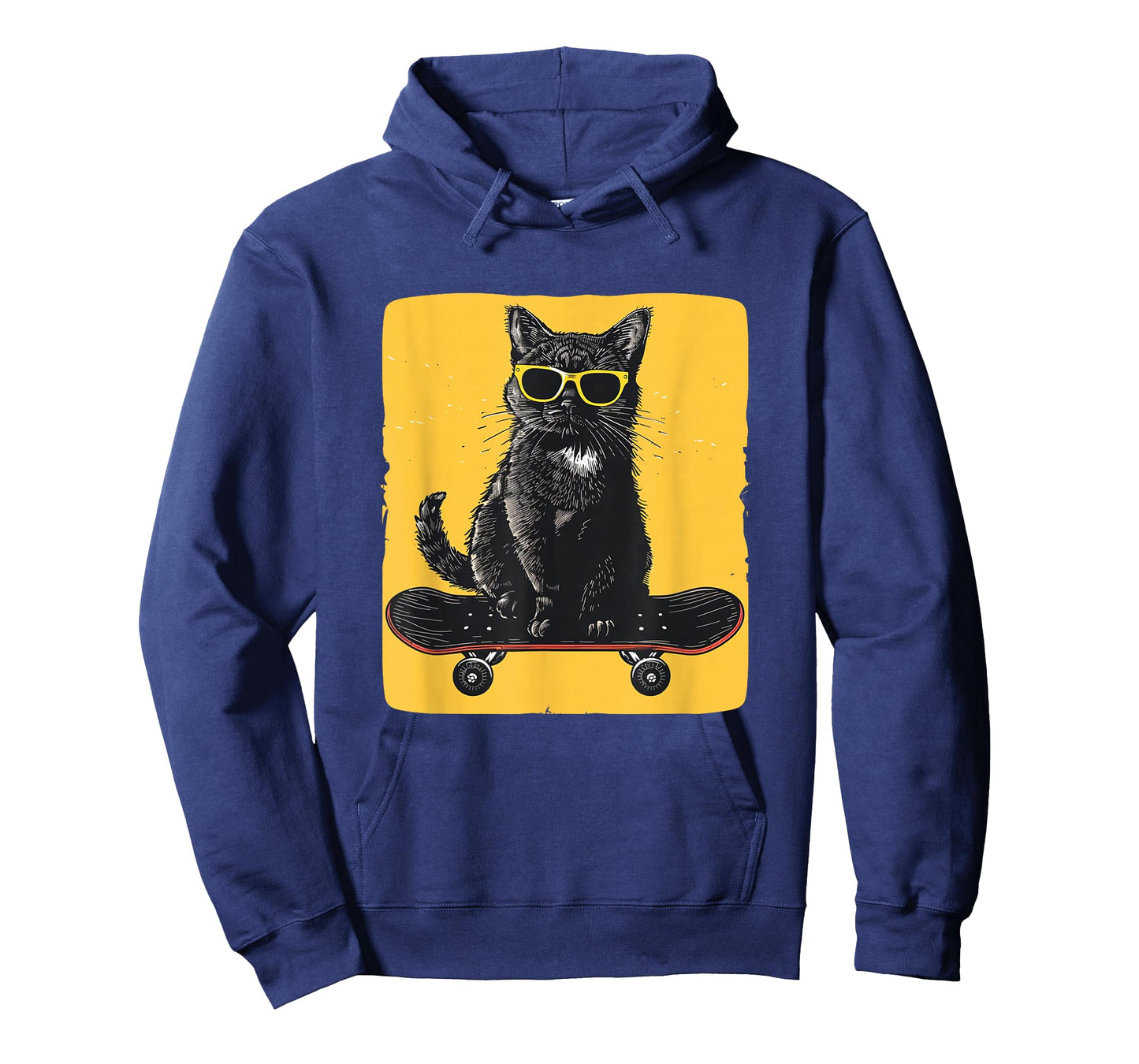 Cool Sunglasses Cat on a Skateboard for a Trendy Ride T-Shirt