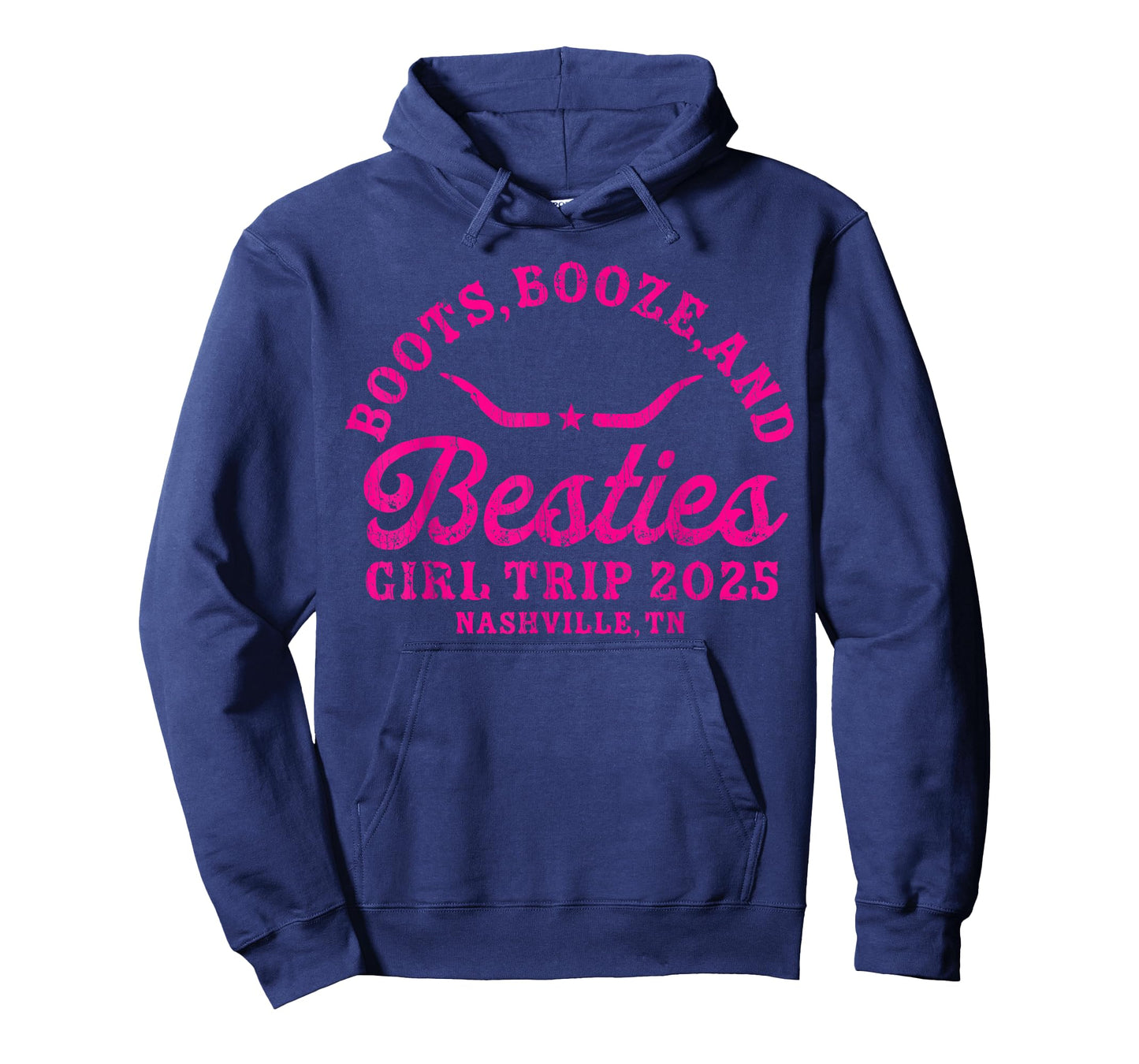 Boots Booze and Besties Nashville Girls Trip 2025 T-Shirt