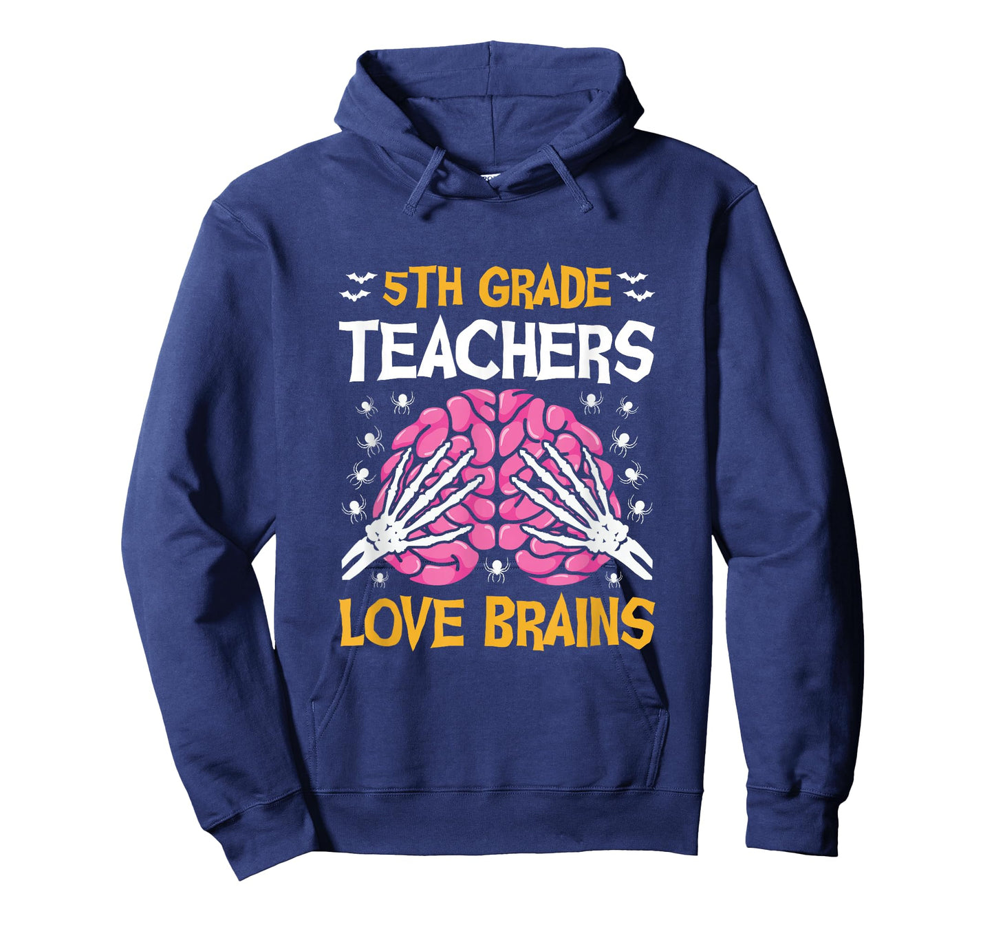 5th Grade Teachers Love Brains Funny Halloween School T-Shirt