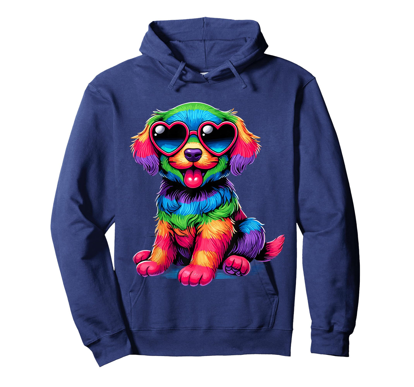 Dog Wearing Glasses Heart Puppy Love Dog T-Shirt