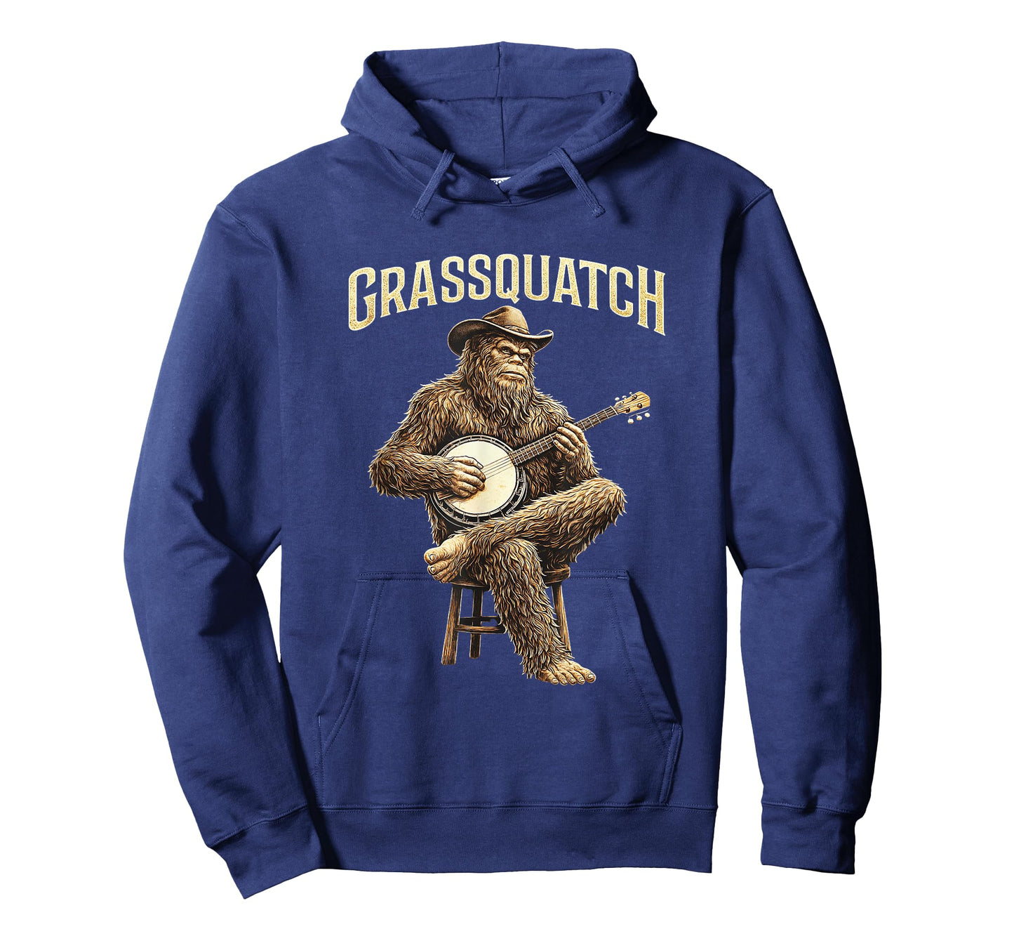 Bigfoot Grassquatch Banjo Player Bluegrass Music Banjoist T-Shirt