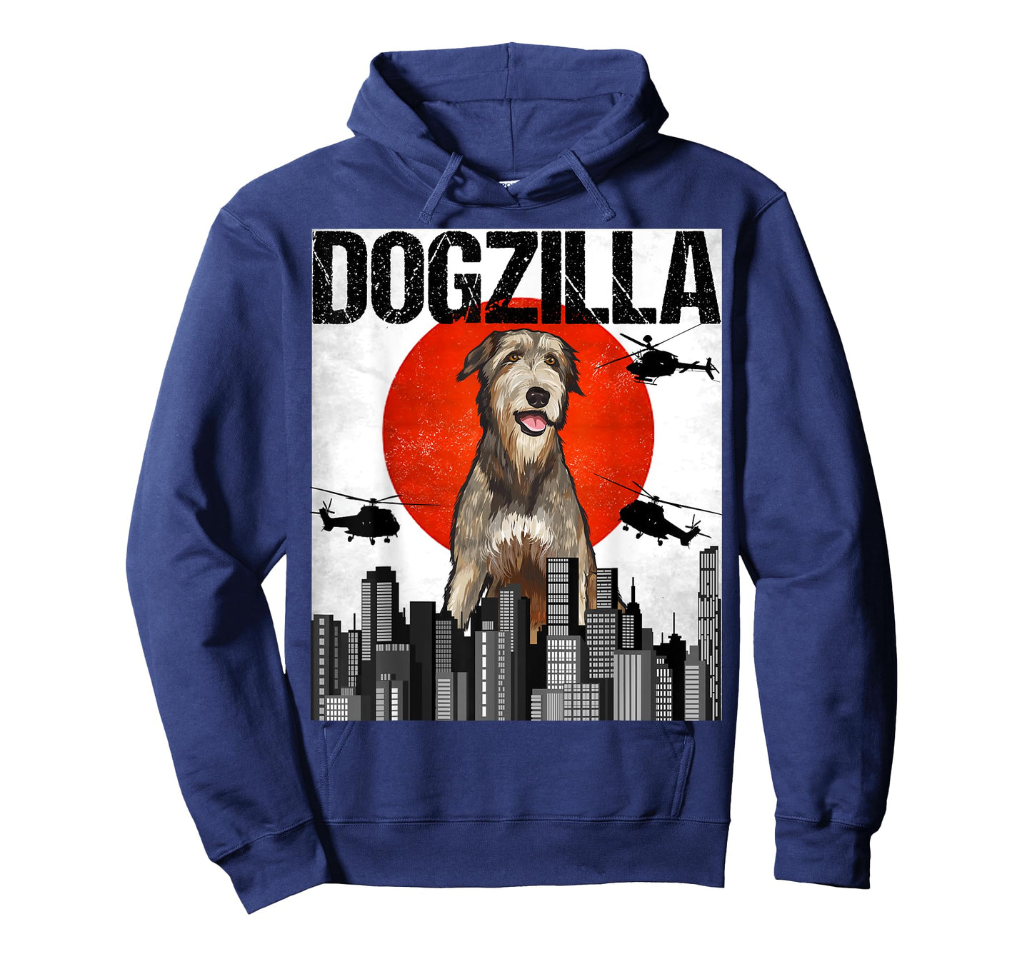 Funny Vintage Japanese Dogzilla Irish Wolfhound T-Shirt