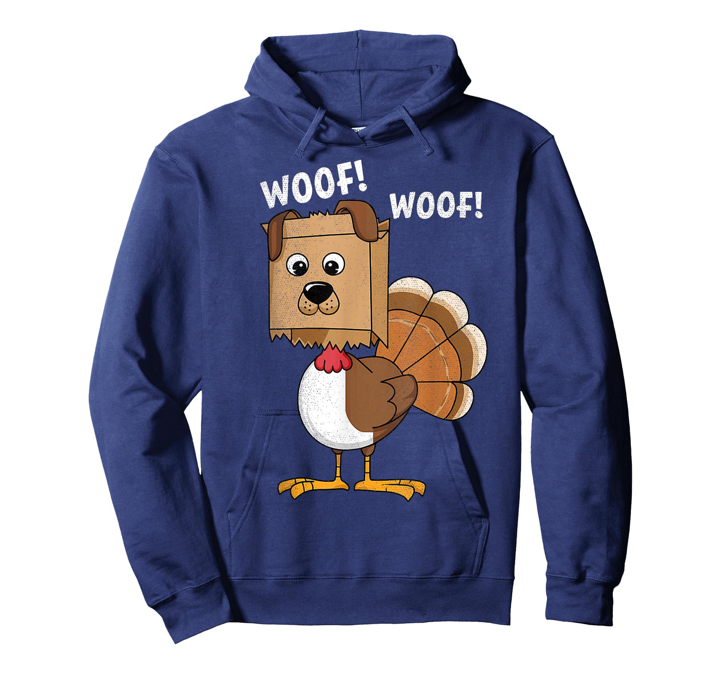 Thanksgiving Dog Funny Fake Dog Woof Thanksgiving Turkey T-Shirt for Men Women Girls Kids