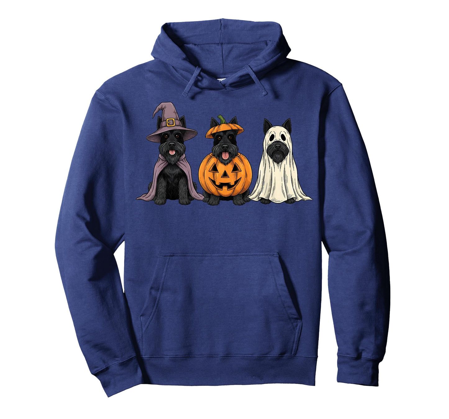 Spooky Ghost Scottish Terrier Pumpkin Halloween Dog Lover T-Shirt