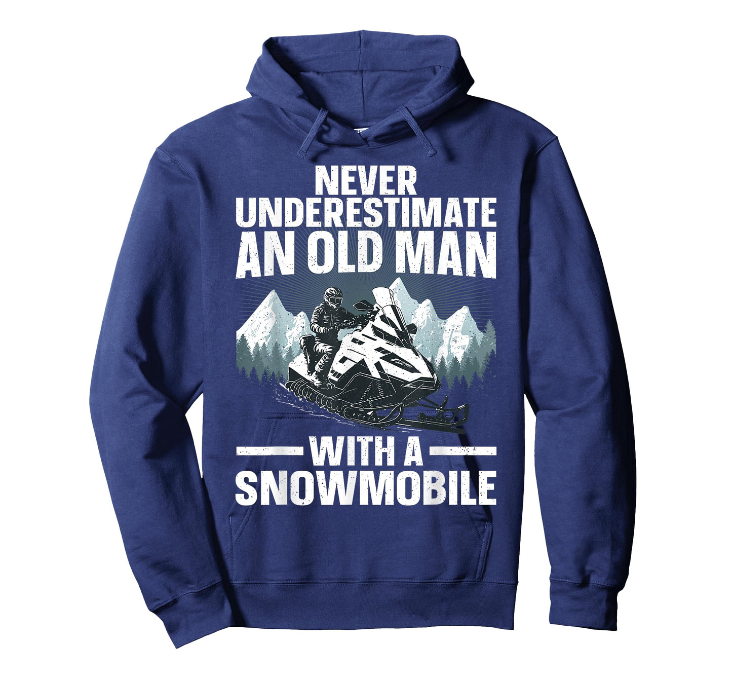 Snowmobile Art for Men Grandpa Snowmobiling Snowmobile Lover T-Shirt