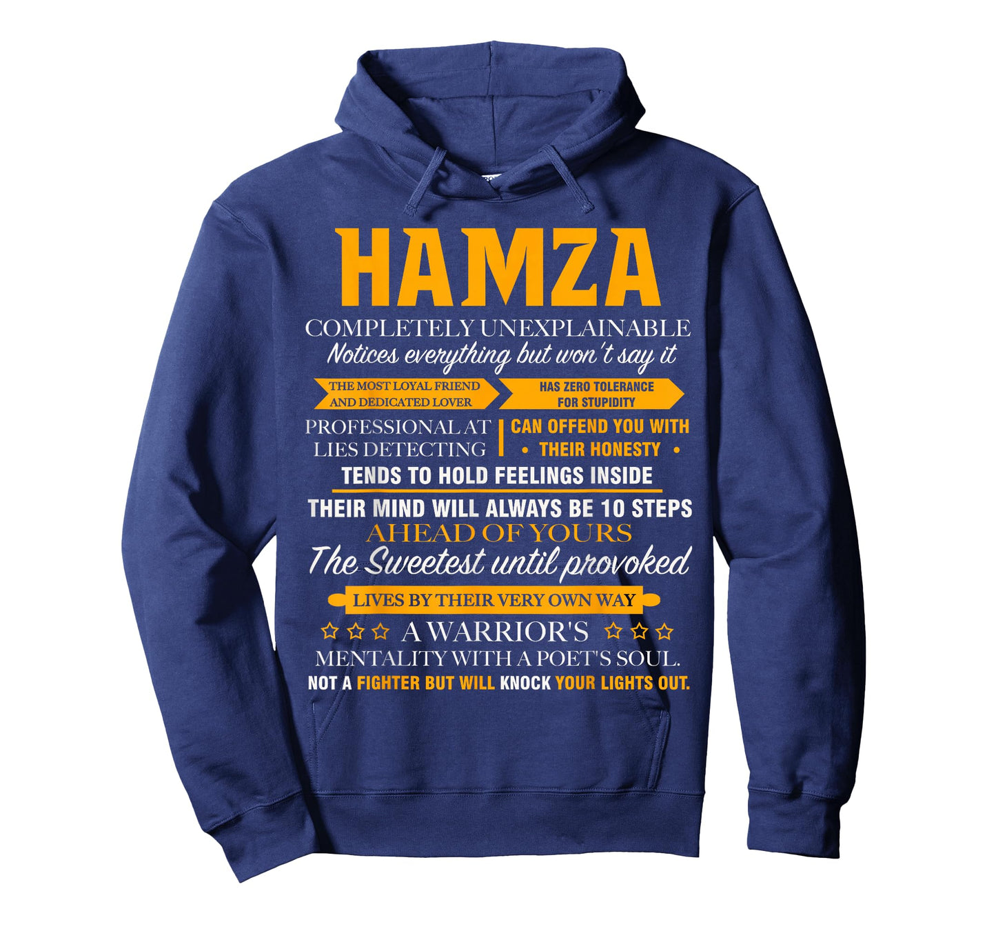 Hamza completely unexplainable name shirt Front Print 1kana T-Shirt