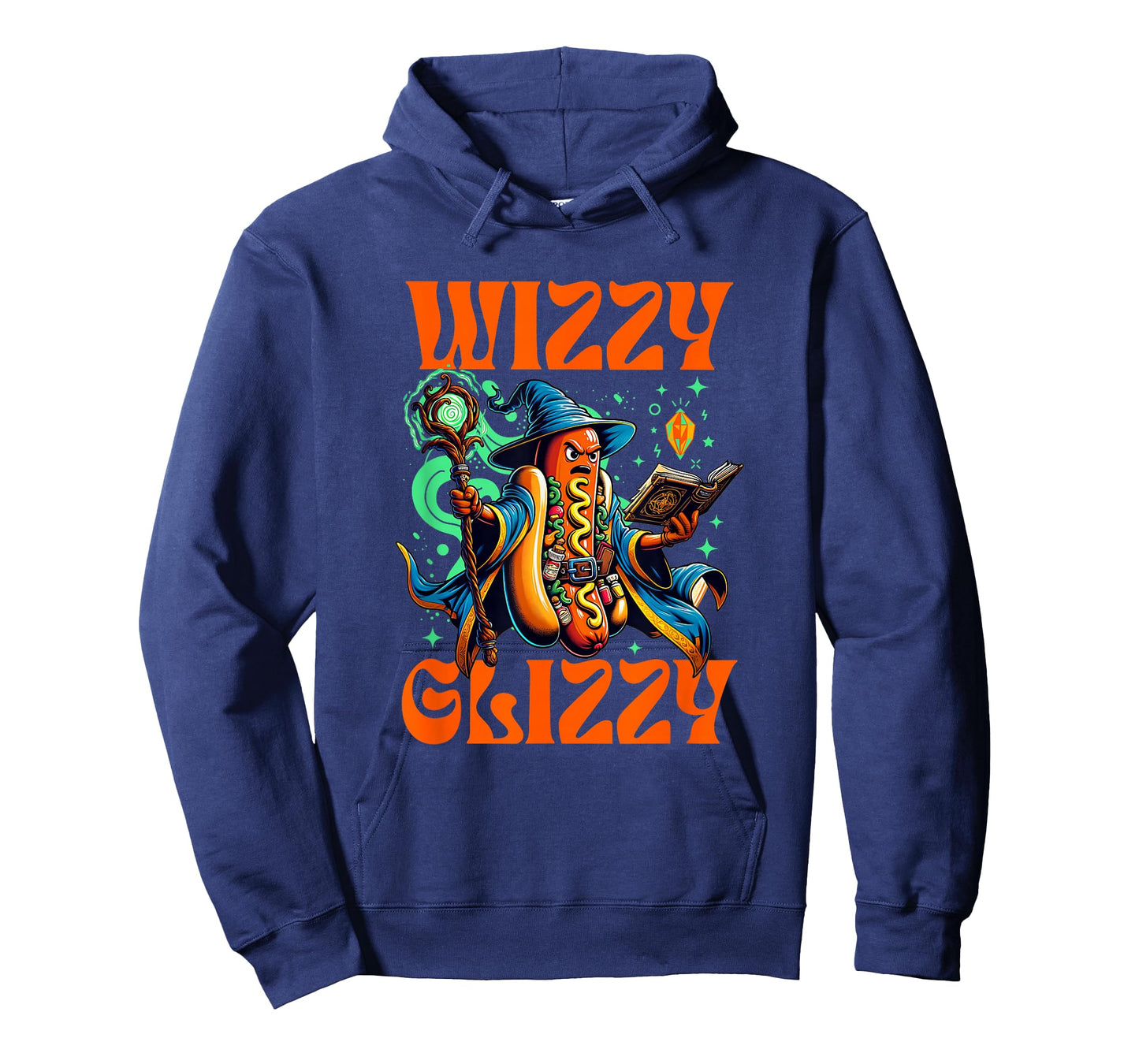 "Wizzy Glizzy" Witchy Wiener Hot Dog Wizard Meme Halloween T-Shirt