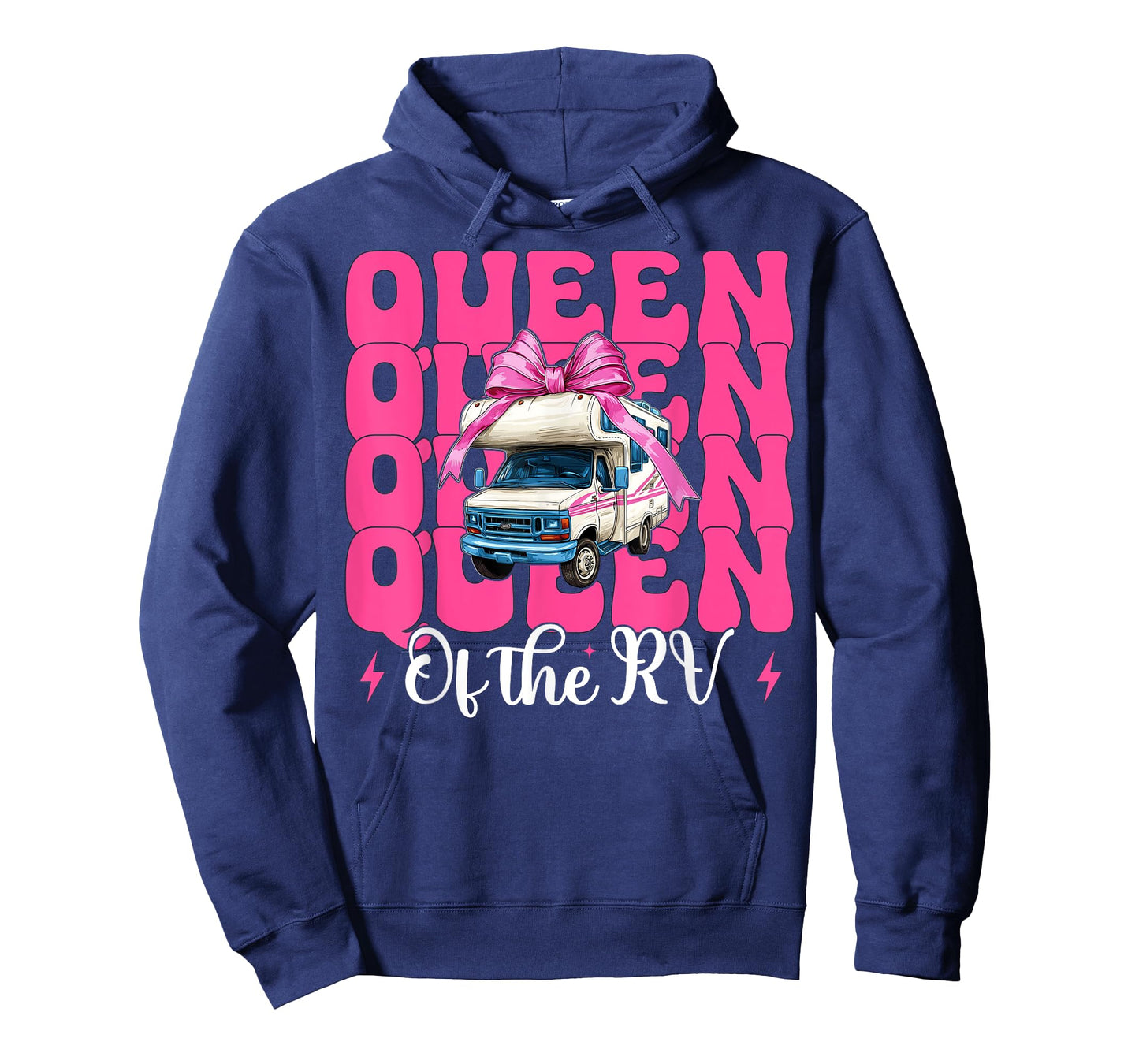 Queen of The Rv Camping Camper Motorhome Girl Mom Coquette T-Shirt