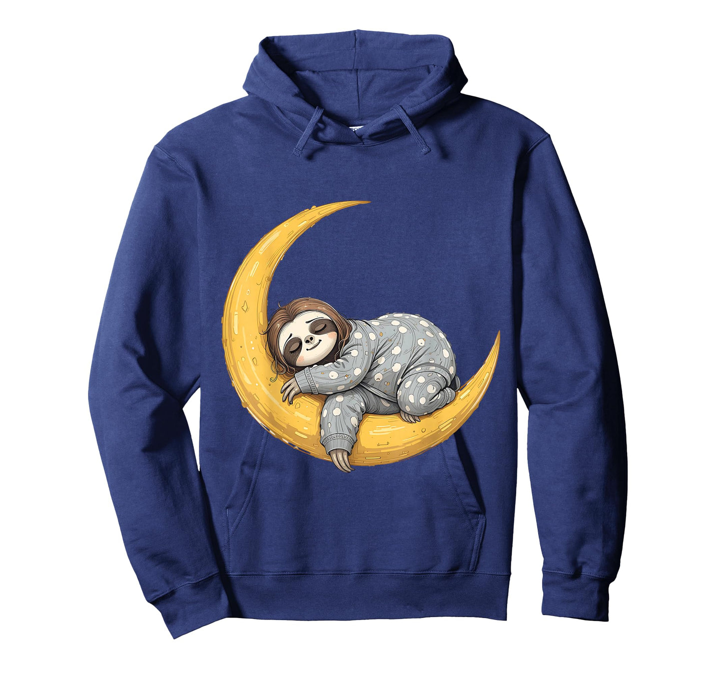 Cute Sloth on Total Eclipse Moon Kids Men T-Shirt