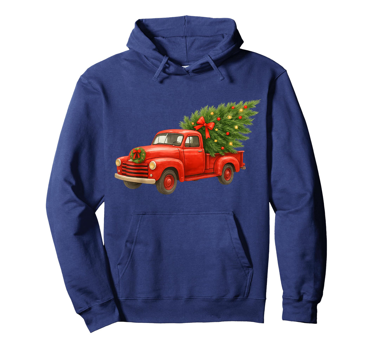 Vintage Red Truck Christmas Tree Winter Season T-Shirt