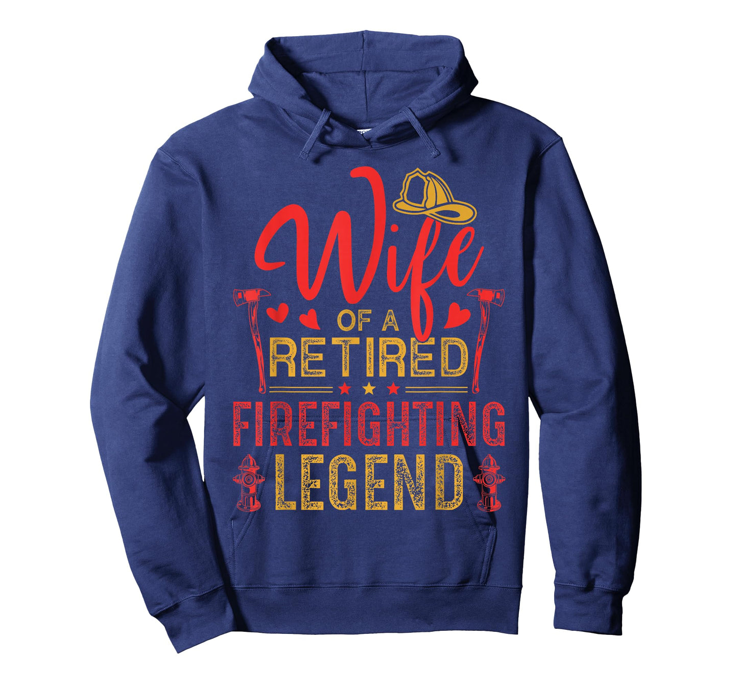 Retired Firefighter Wife Fireman Retirement Fire Captain T-Shirt