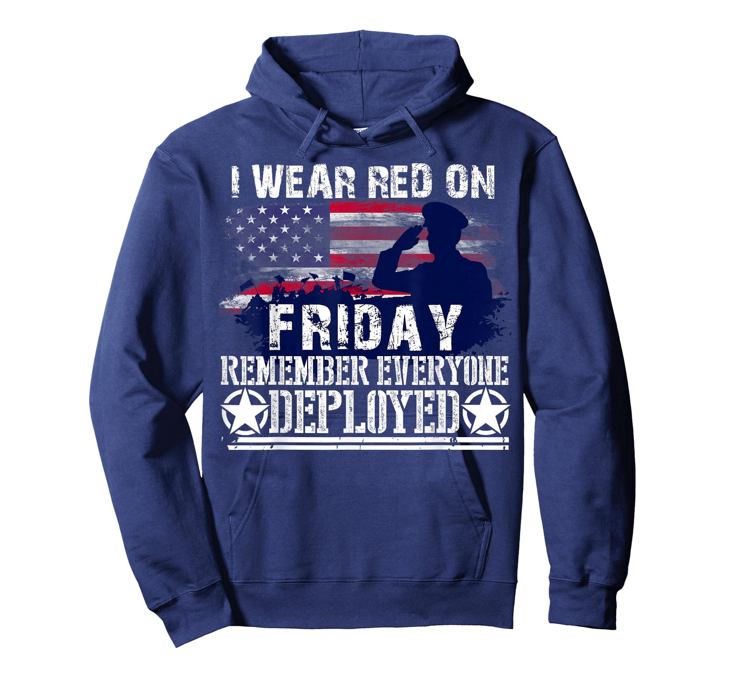 I Wear Red On Friday Remember Everyone Deployed American T-Shirt