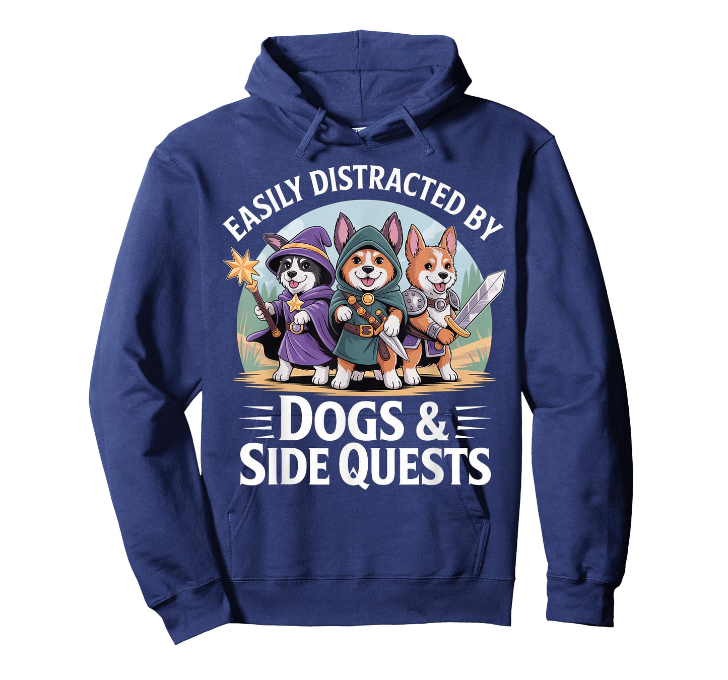 Gamer Side Quest Dog Funny RPG Games Gaming T-Shirt