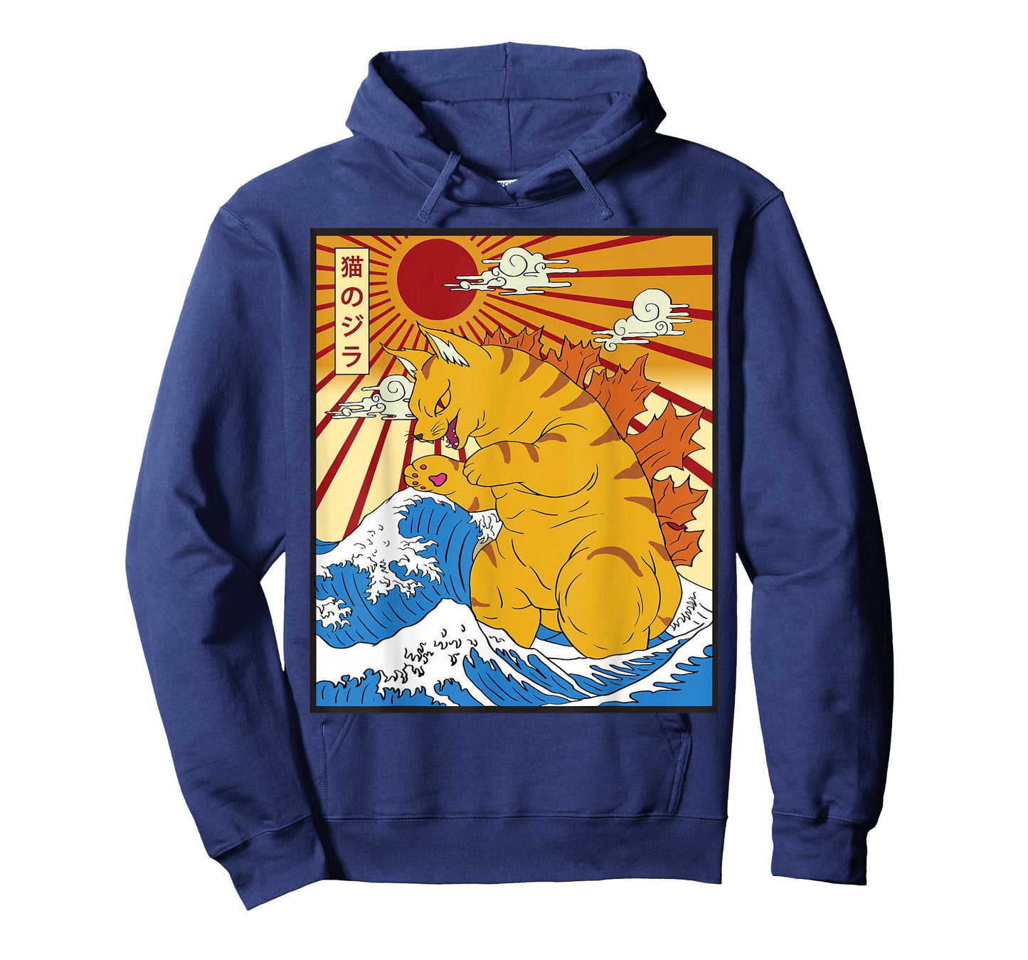 Catzilla Cat Japanese Anime Kawaii Funny Graphic Tees Men T-Shirt