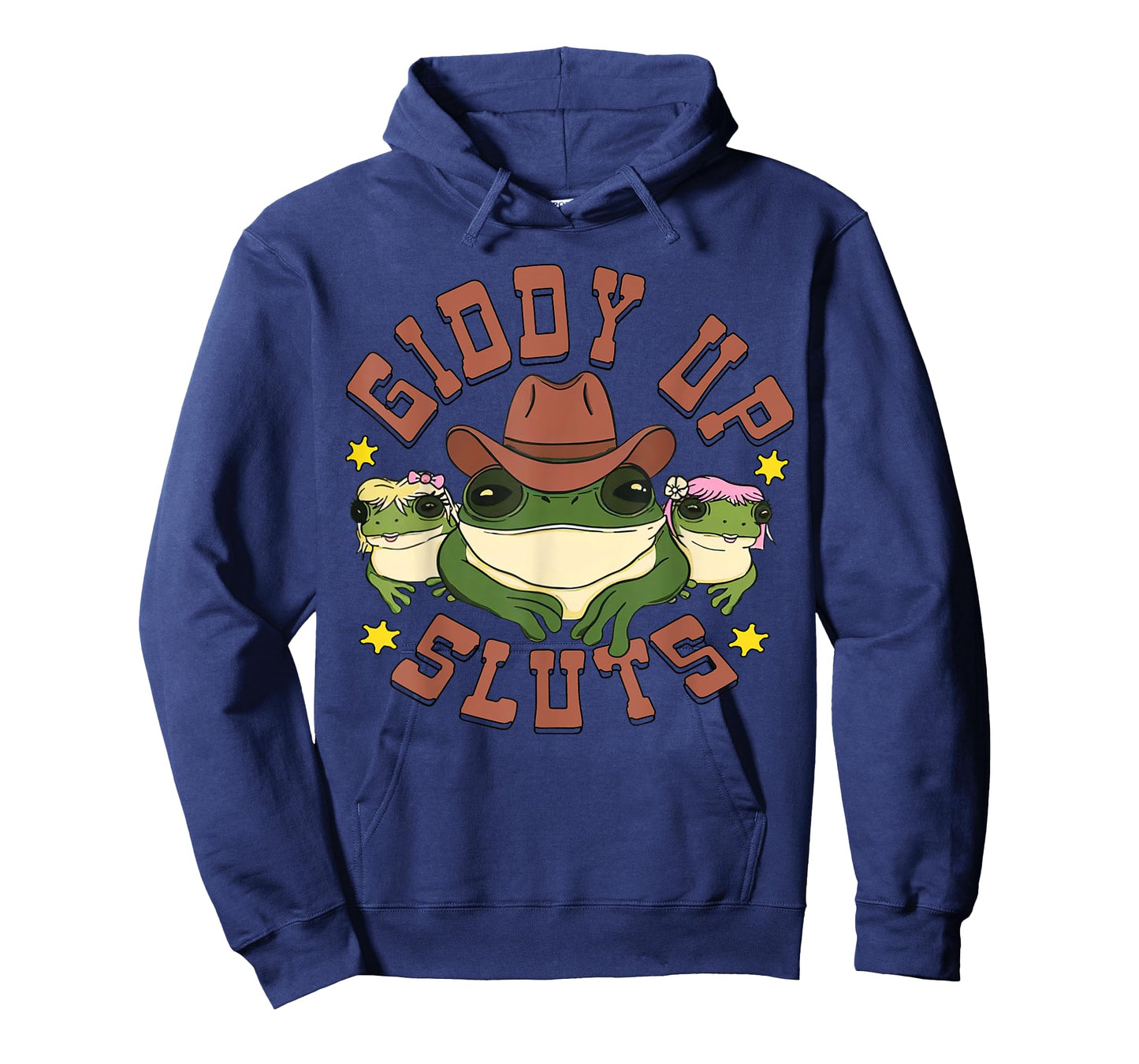 Giddy Up Sluts Funny Western Cowgirl Ranch Rodeo Frog T-Shirt