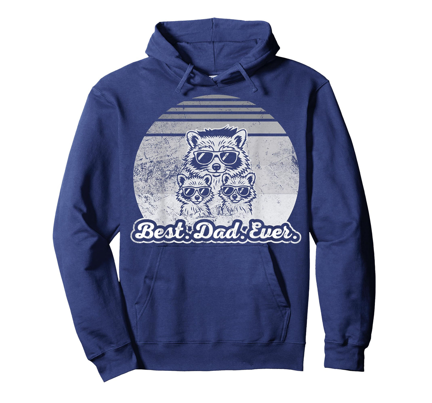 Best Dad Ever Raccoon Family Shades T-Shirt