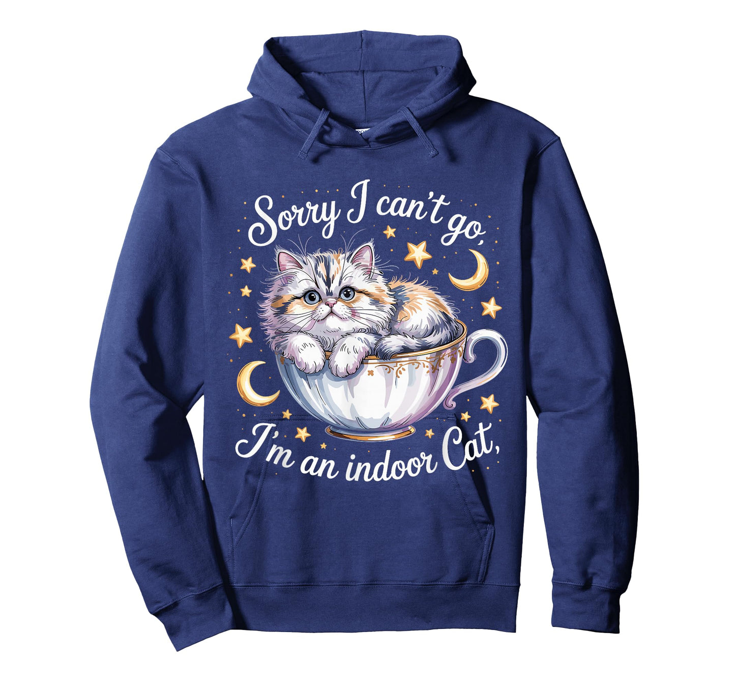 Sorry I Can't Go I'm an Indoor Cat Funny Kitten Pet Lover T-Shirt