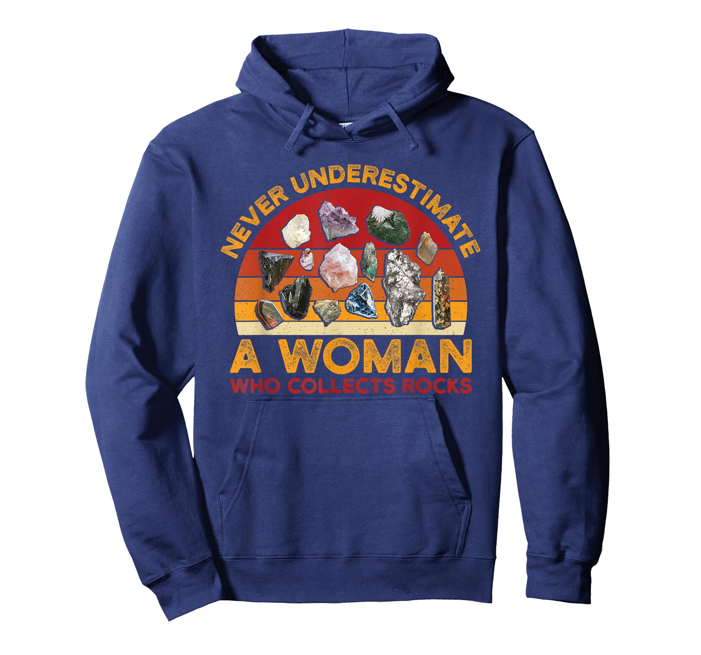 Collecting Rocks Retro Women Woman Who Collects Rocks T-Shirt