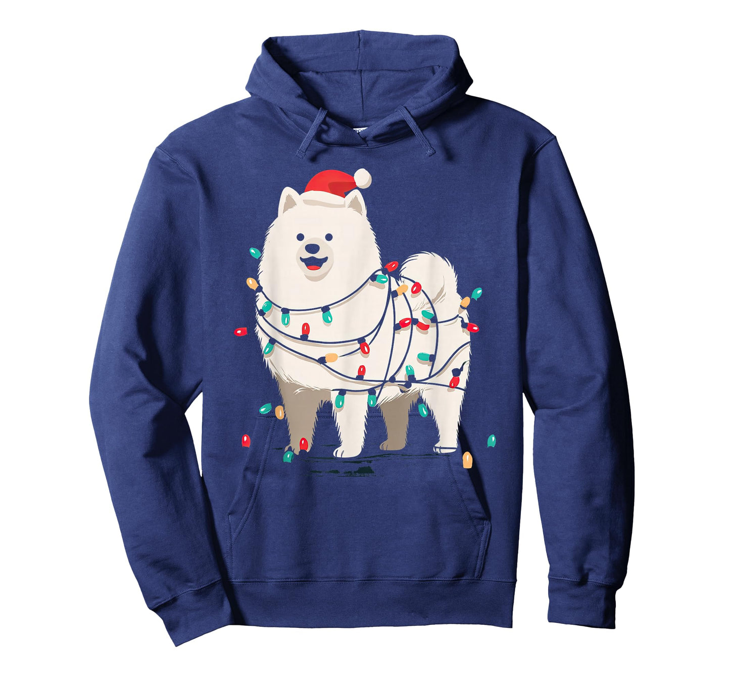 Funny American Eskimo Christmas Graphics Dog Lights Lover T-Shirt